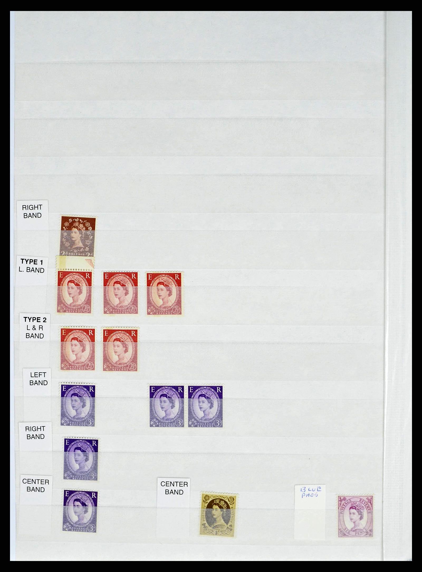38393 0018 - Stamp collection 38393 Great Britain definitives specialised 1952-1980.