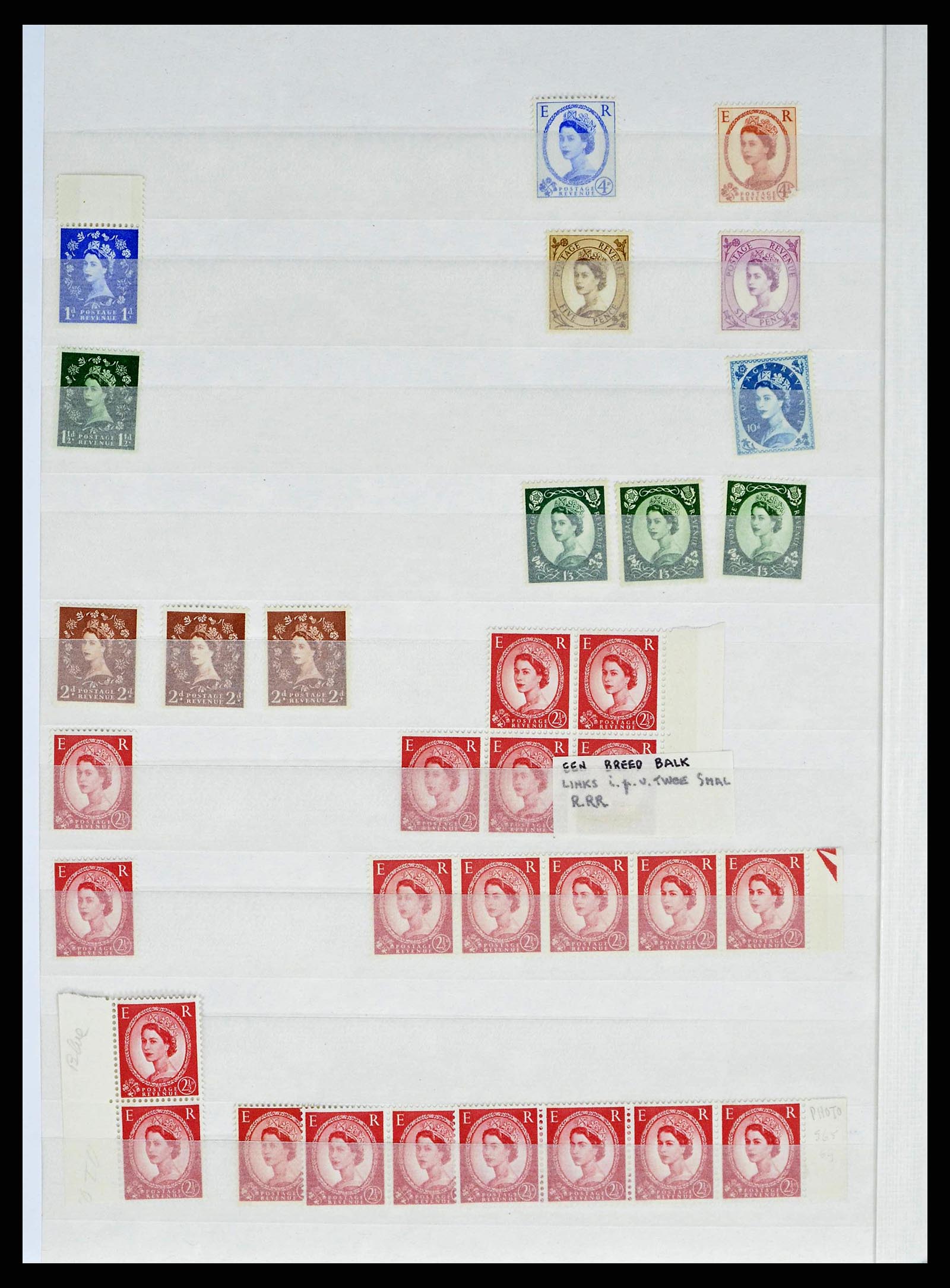 38393 0020 - Stamp collection 38393 Great Britain definitives specialised 1952-1980.