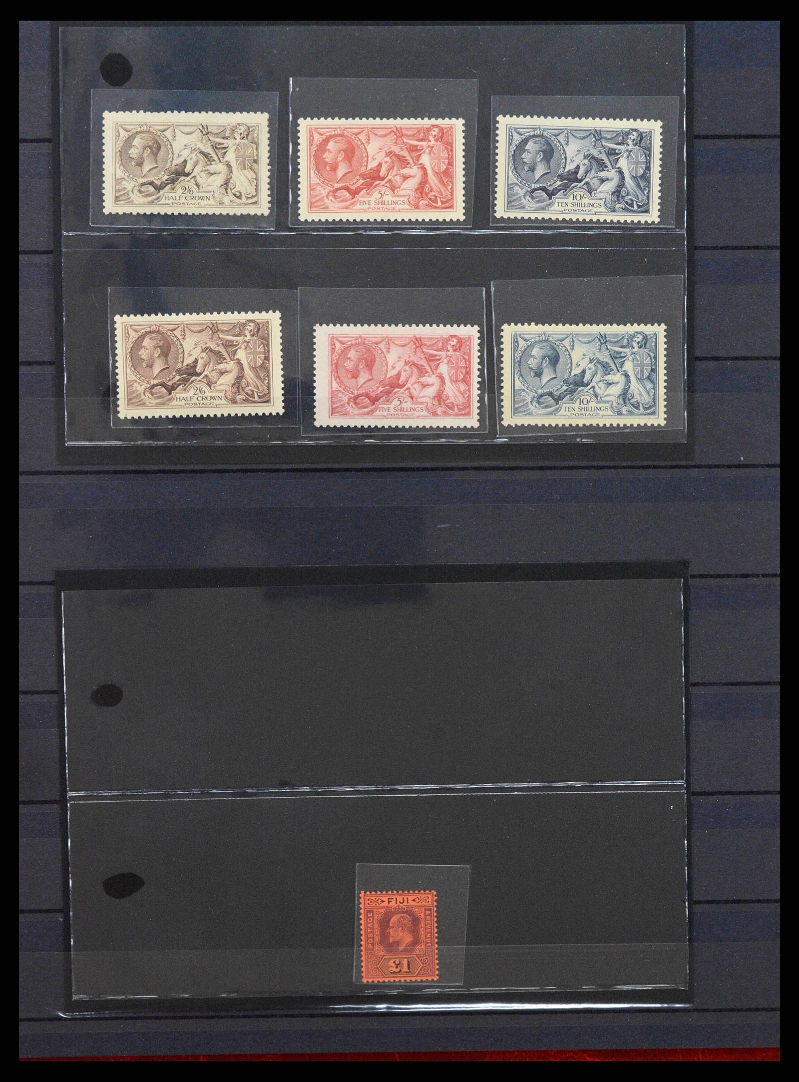 38395 0002 - Stamp collection 38395 Great Britain and Colonies key stamps 1902-1935.