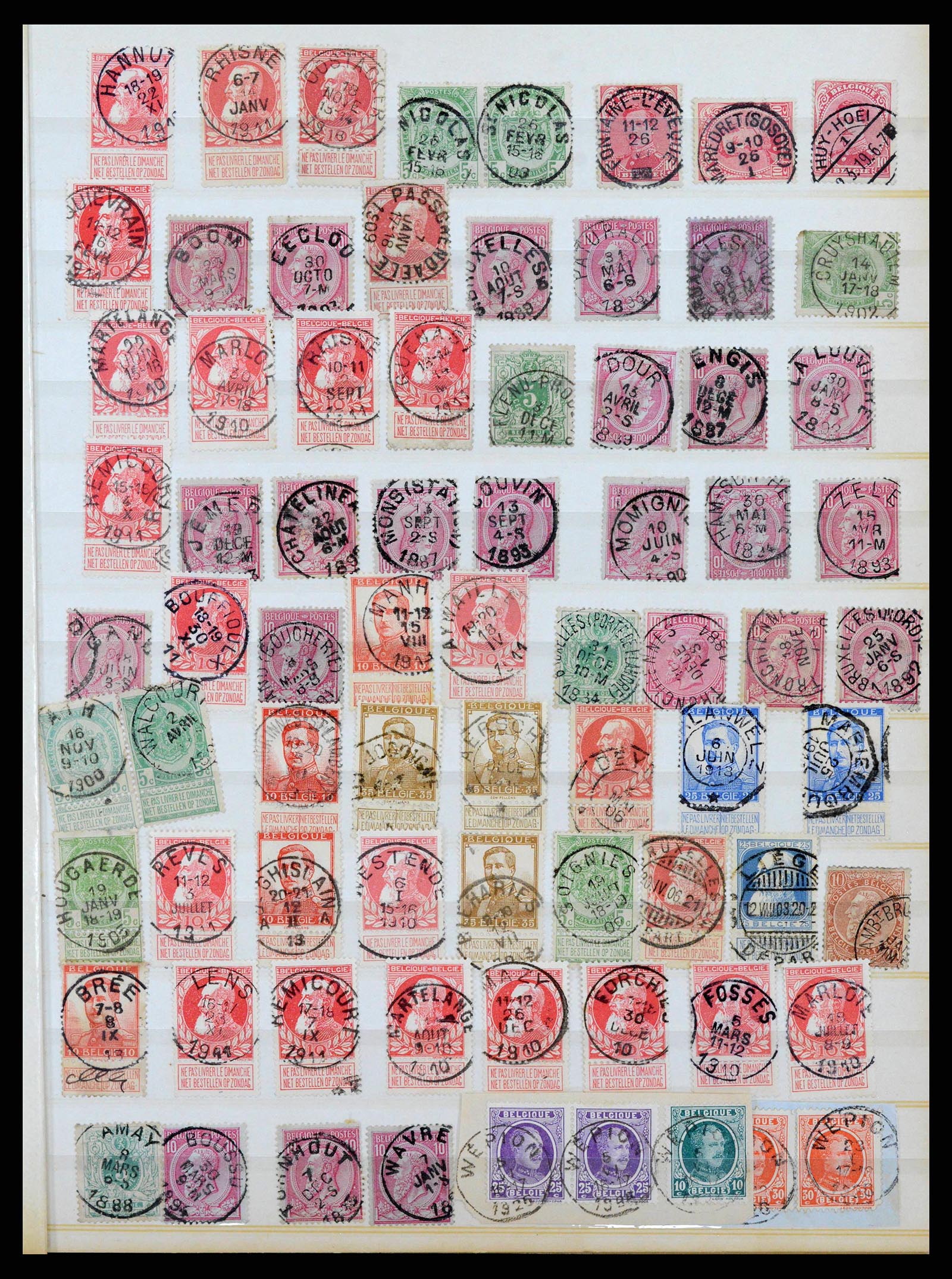 38397 0001 - Stamp collection 38397 Belgium 1880-2005.