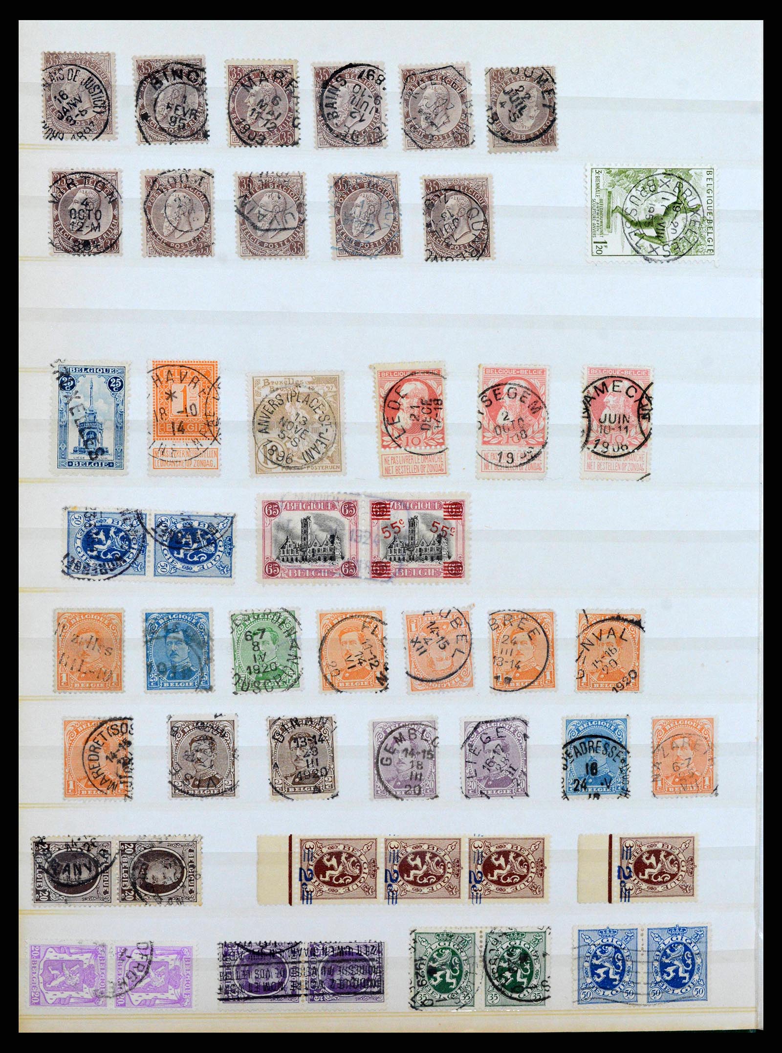 38397 0004 - Postzegelverzameling 38397 België 1880-2005.