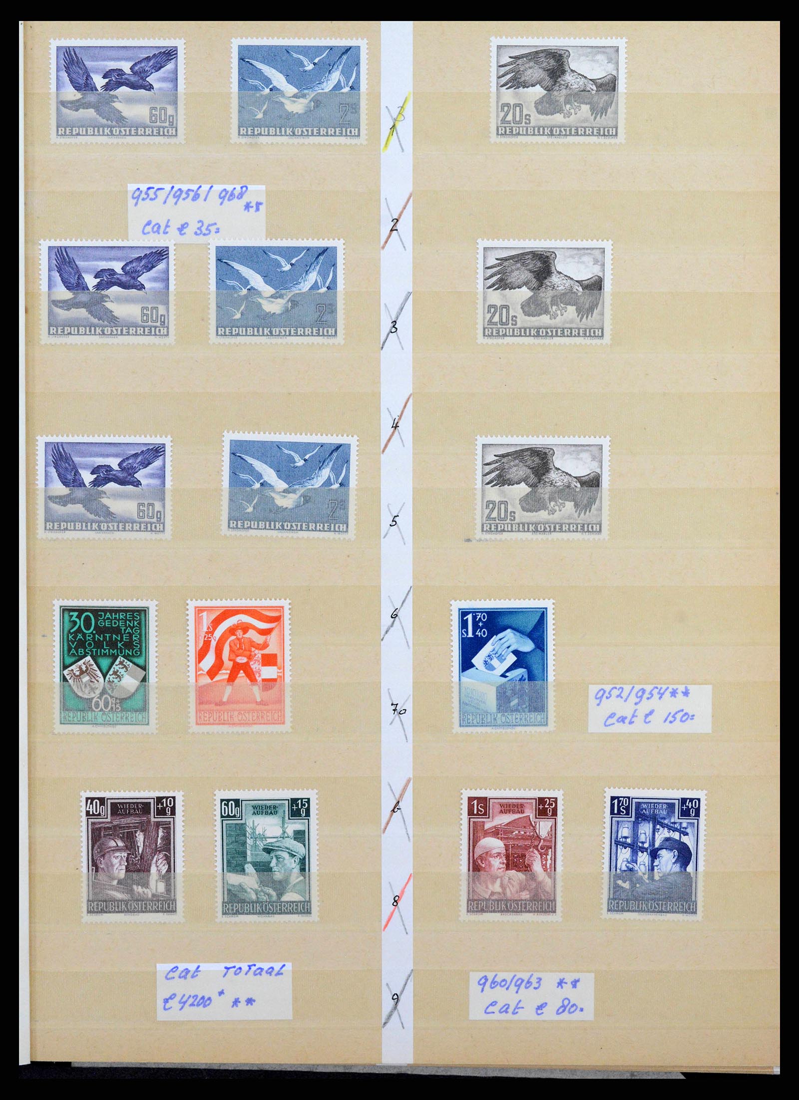 38399 0002 - Postzegelverzameling 38399 Oostenrijk 1945-1950.