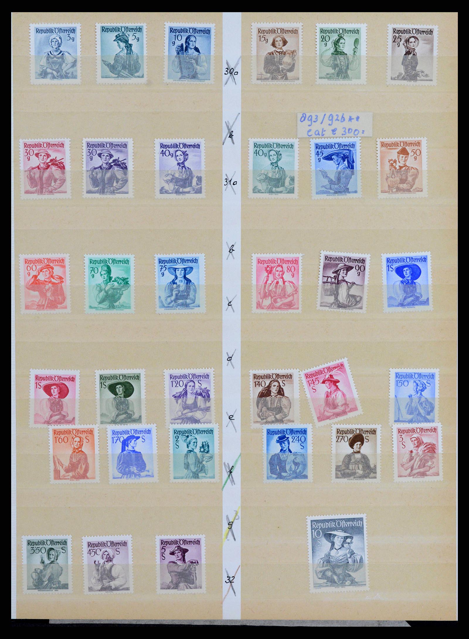 38399 0006 - Postzegelverzameling 38399 Oostenrijk 1945-1950.