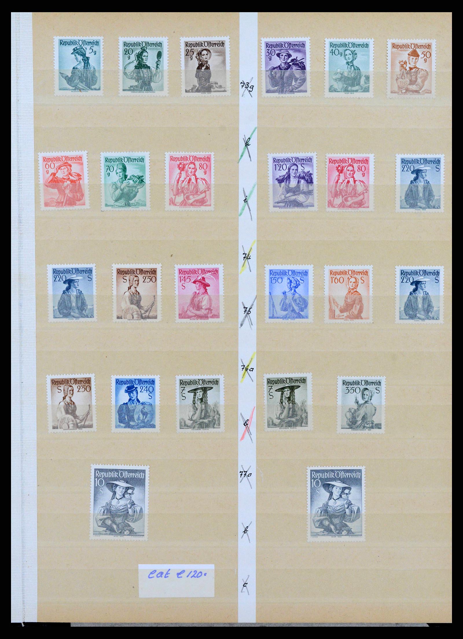 38399 0011 - Postzegelverzameling 38399 Oostenrijk 1945-1950.