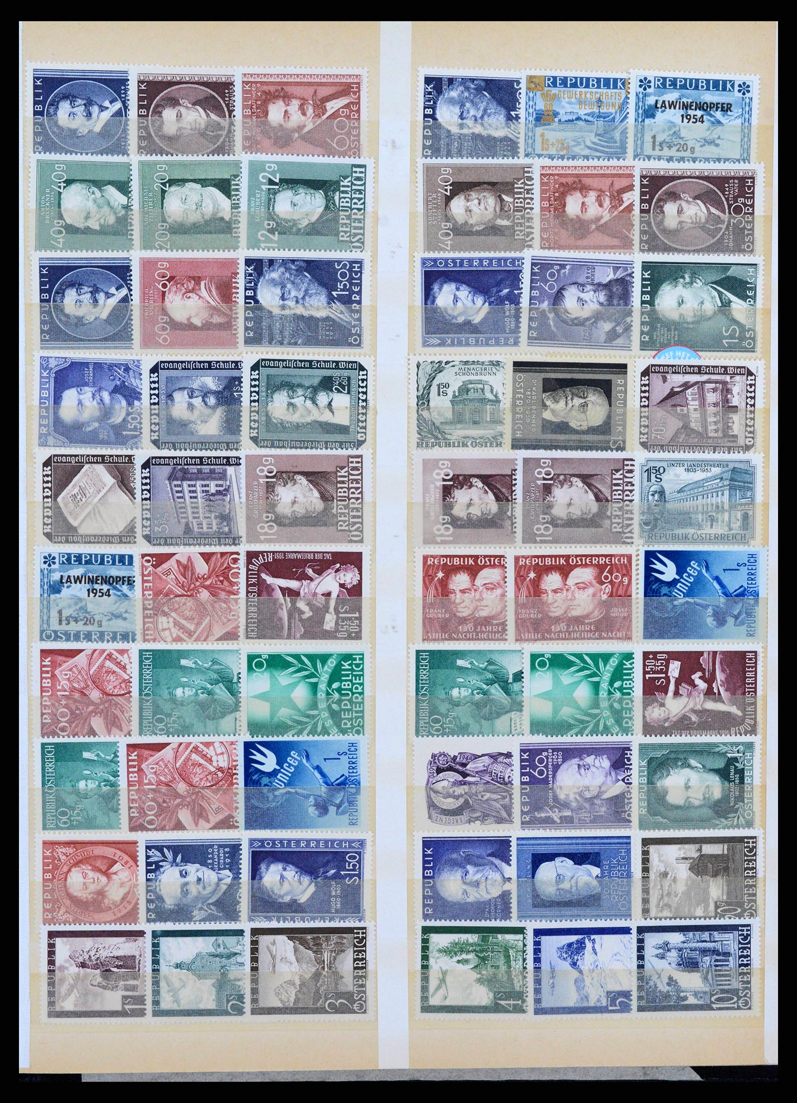 38399 0015 - Postzegelverzameling 38399 Oostenrijk 1945-1950.