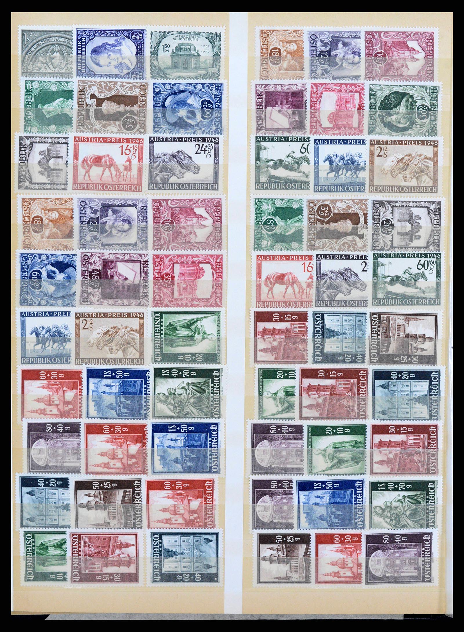 38399 0017 - Postzegelverzameling 38399 Oostenrijk 1945-1950.