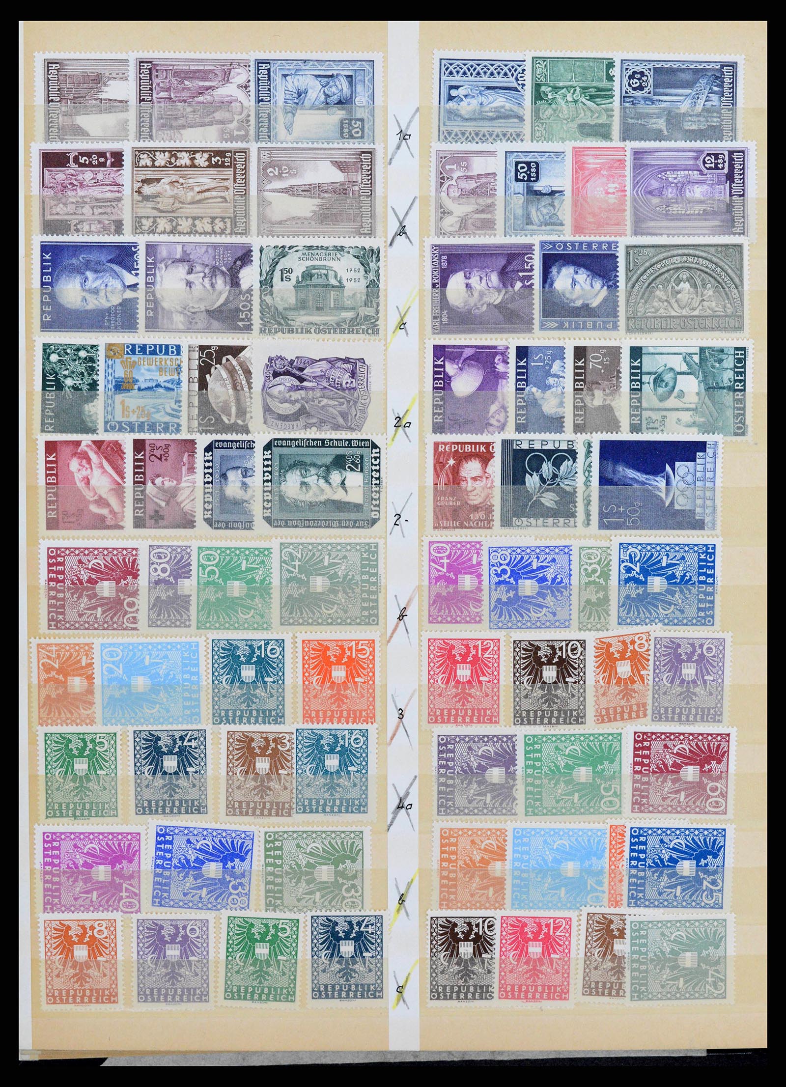 38399 0021 - Postzegelverzameling 38399 Oostenrijk 1945-1950.