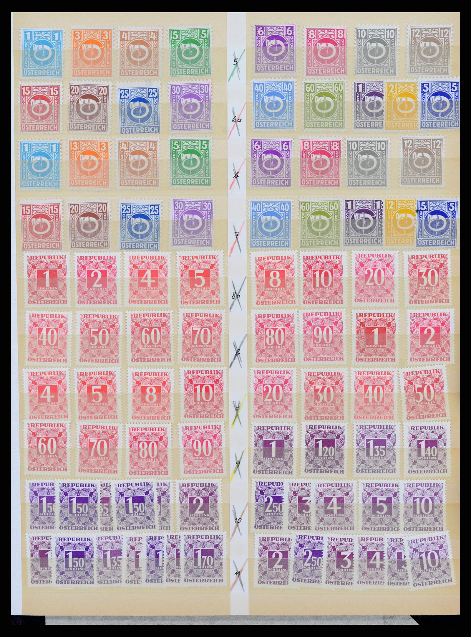 38399 0022 - Stamp collection 38399 Austria 1945-1950.