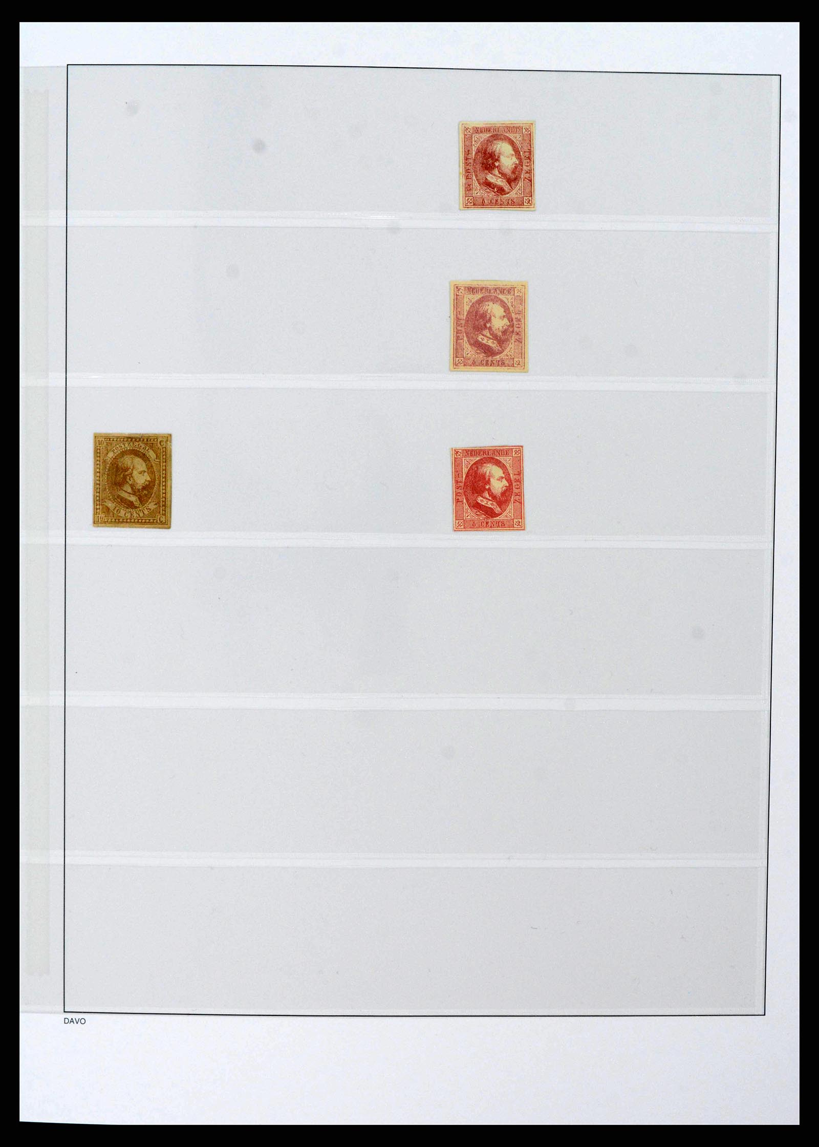38400 0015 - Stamp collection 38400 Netherlands and Colonies proofs and specimen 1852