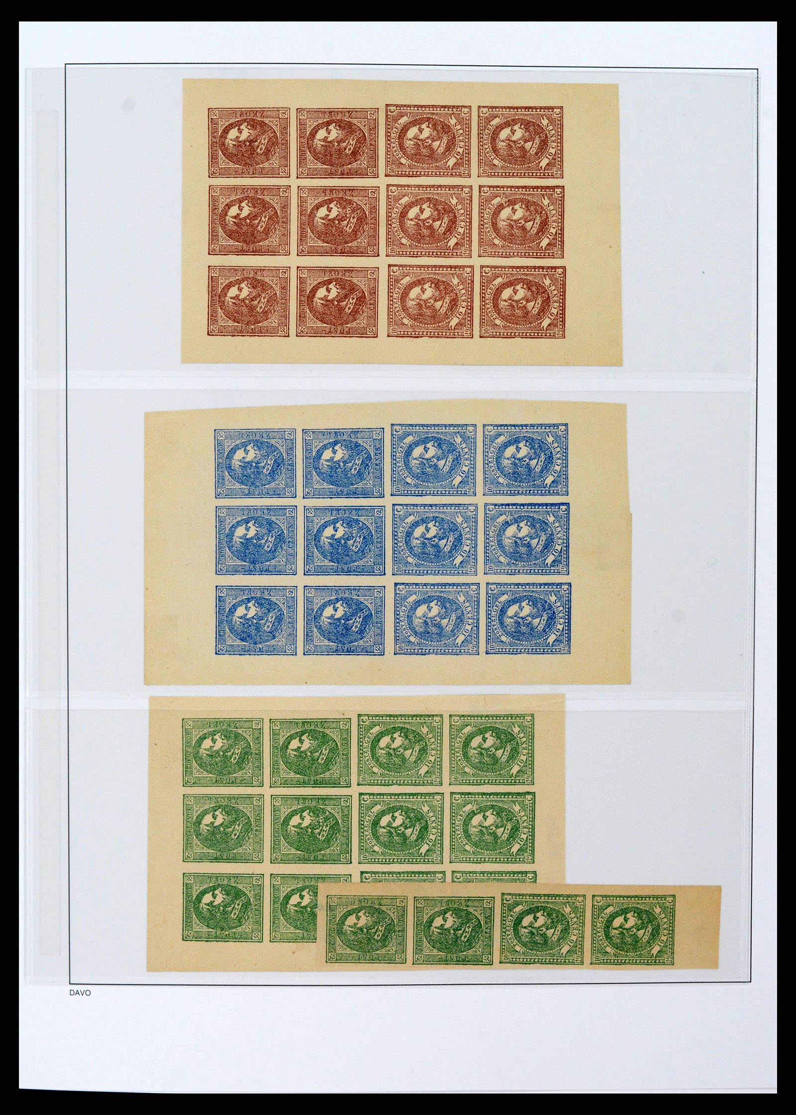38400 0016 - Stamp collection 38400 Netherlands and Colonies proofs and specimen 1852