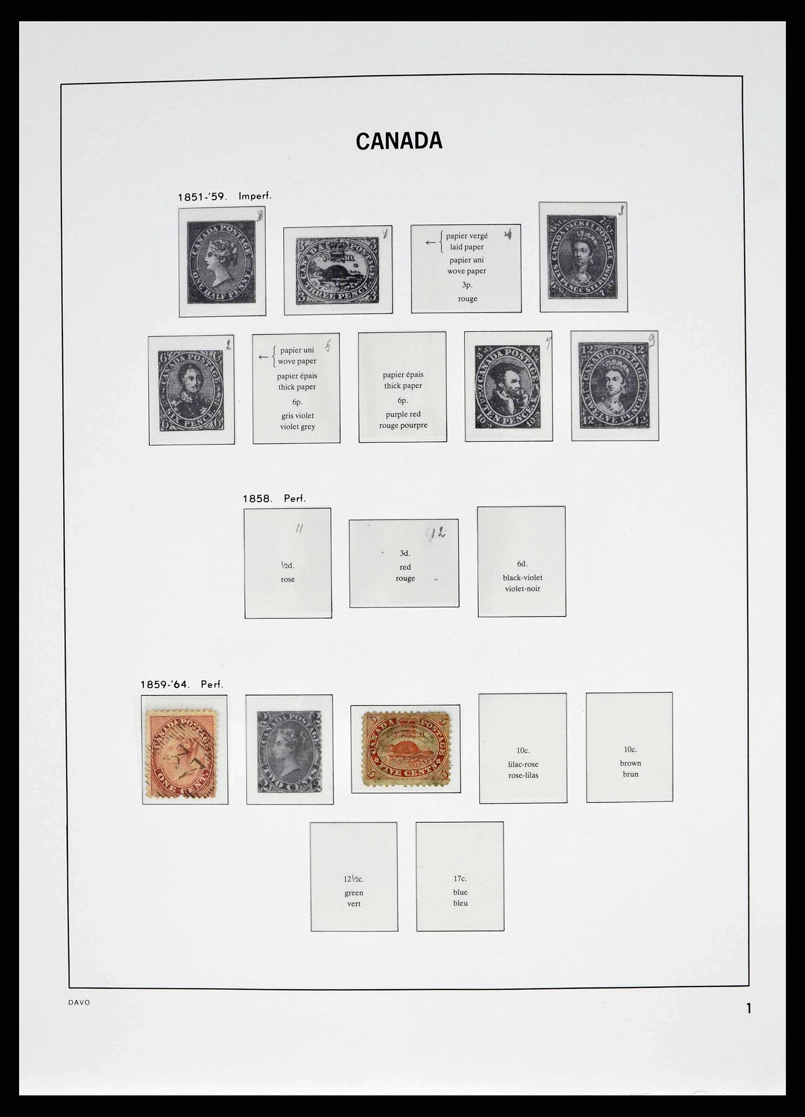 38401 0001 - Stamp collection 38401 Canada 1859-2010.