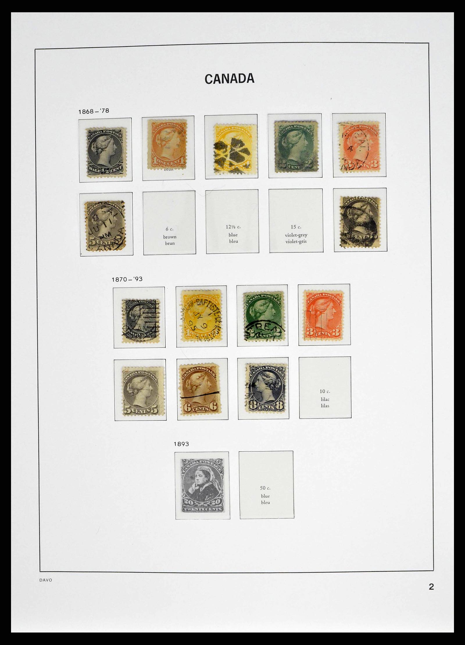 38401 0002 - Stamp collection 38401 Canada 1859-2010.