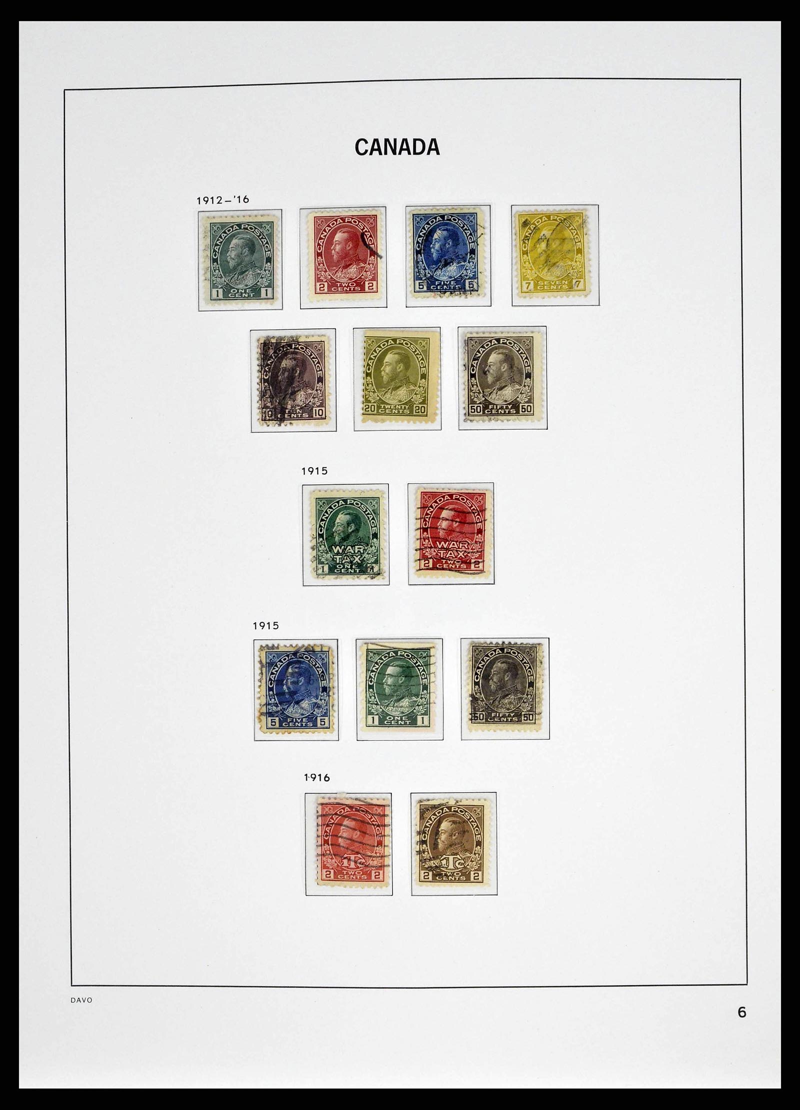 38401 0006 - Stamp collection 38401 Canada 1859-2010.