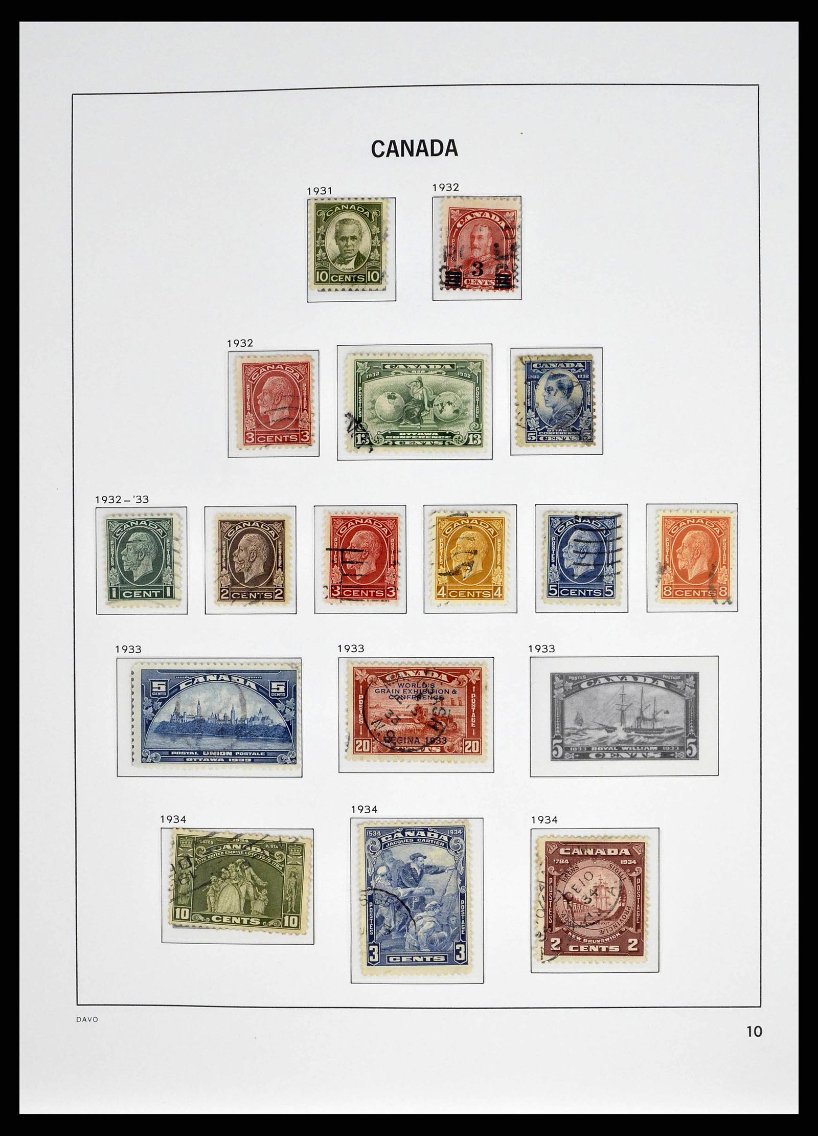 38401 0012 - Stamp collection 38401 Canada 1859-2010.
