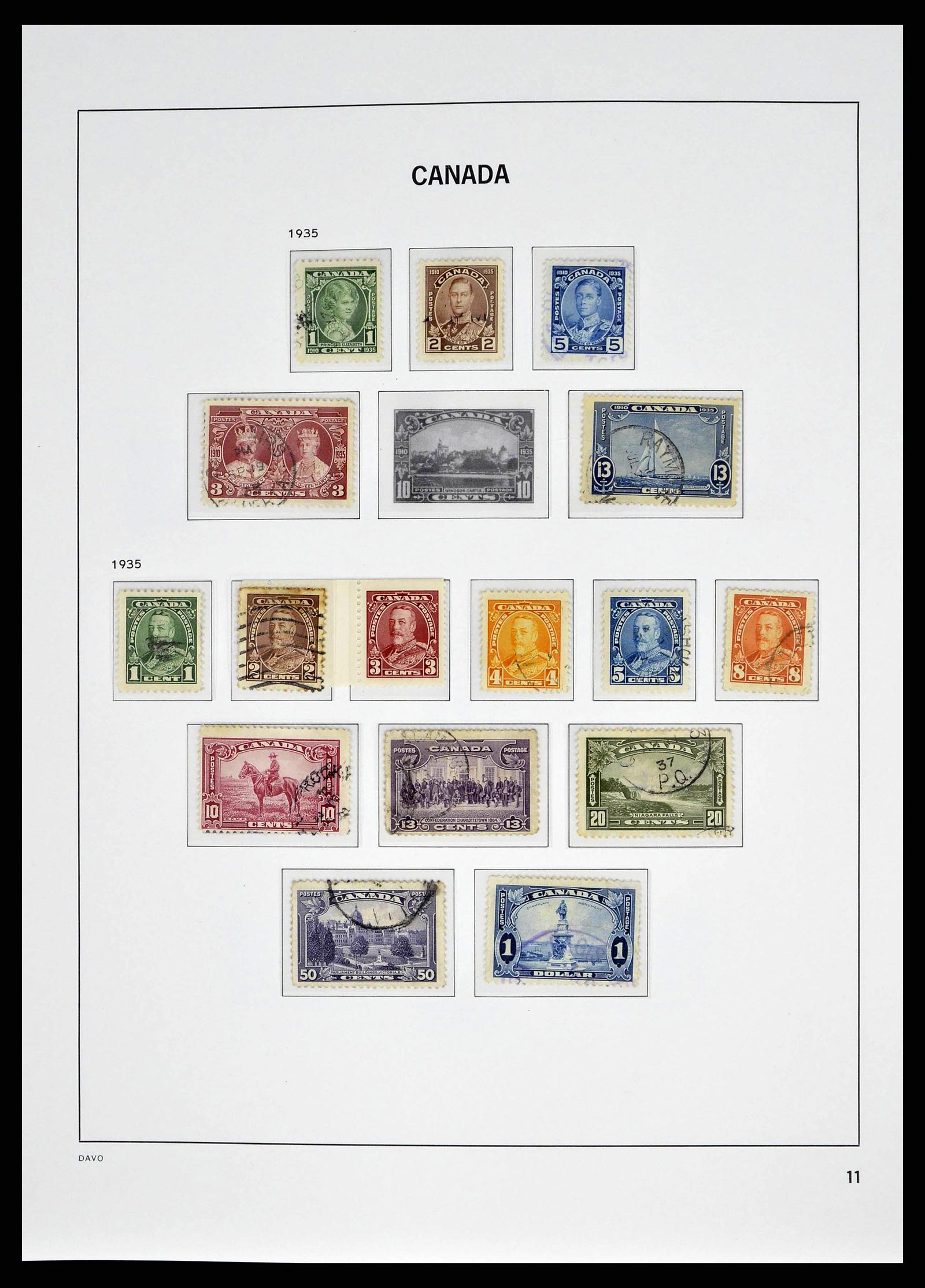 38401 0014 - Stamp collection 38401 Canada 1859-2010.
