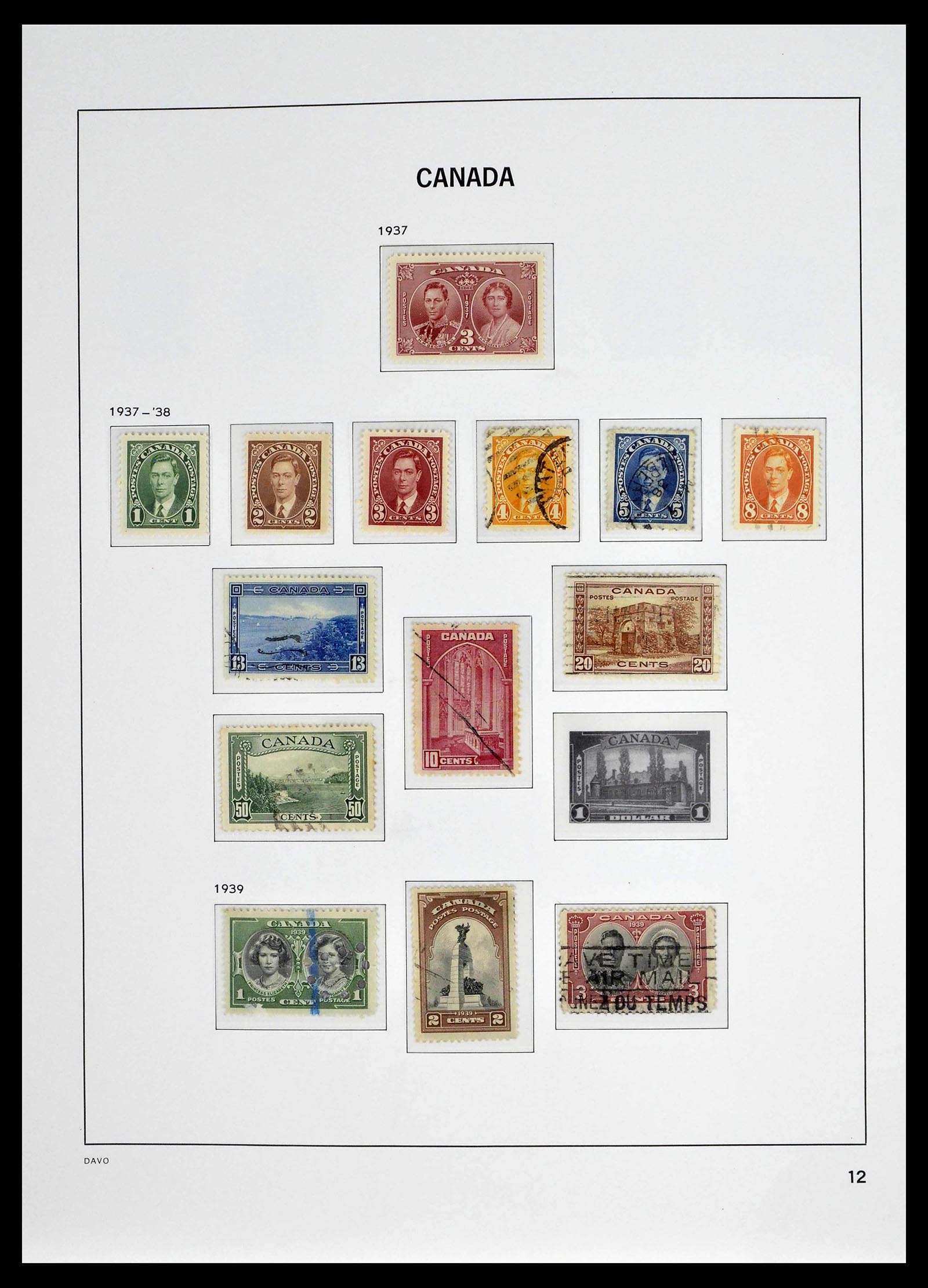 38401 0015 - Stamp collection 38401 Canada 1859-2010.