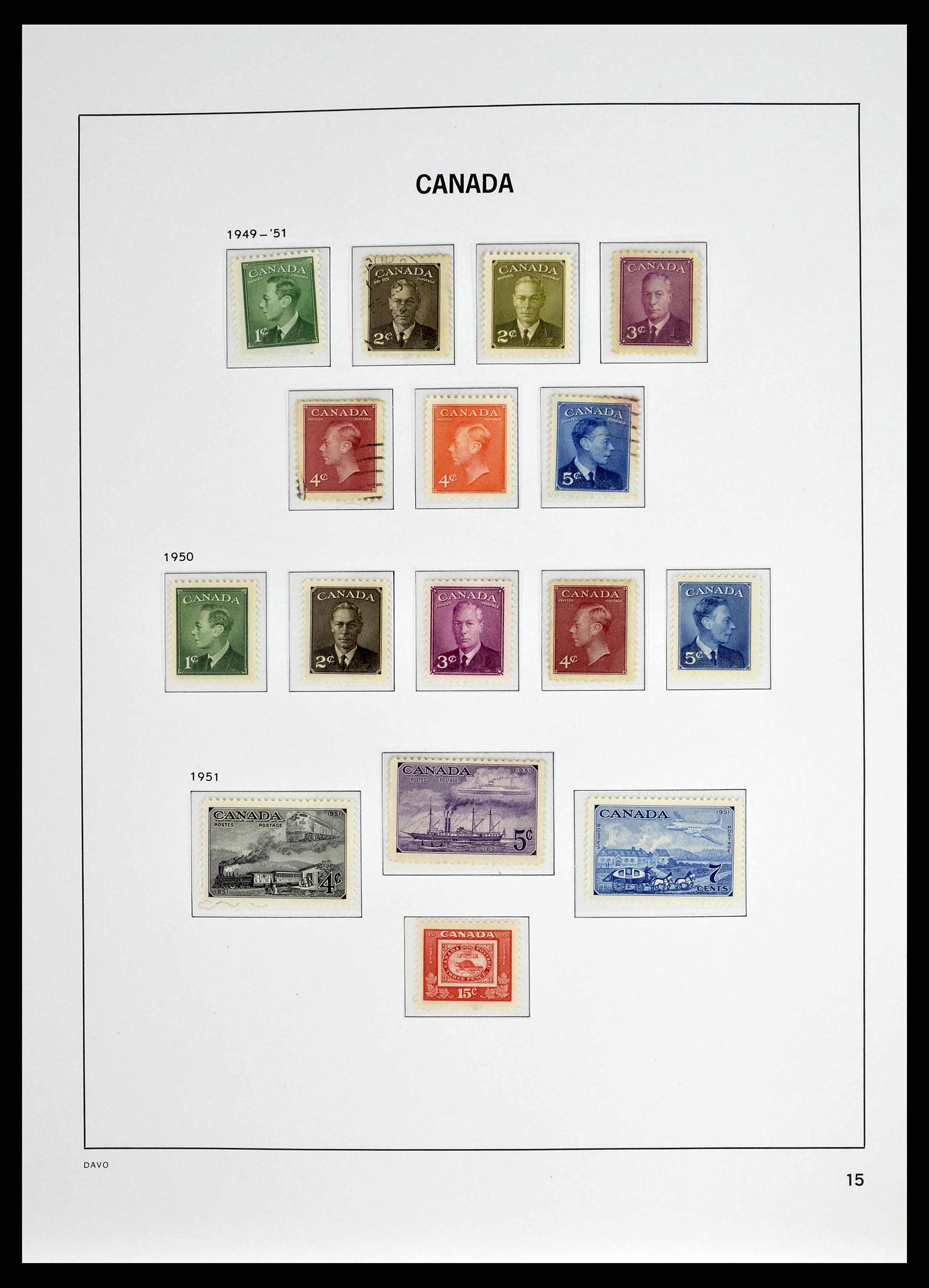 38401 0019 - Stamp collection 38401 Canada 1859-2010.