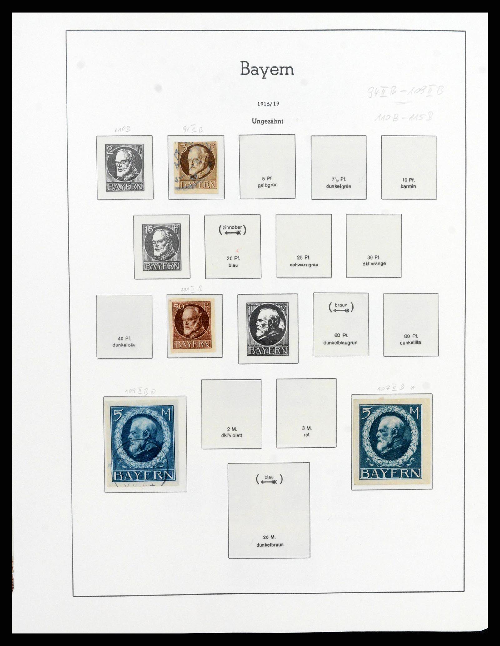 38402 0020 - Stamp collection 38402 Germany 1850-1945.