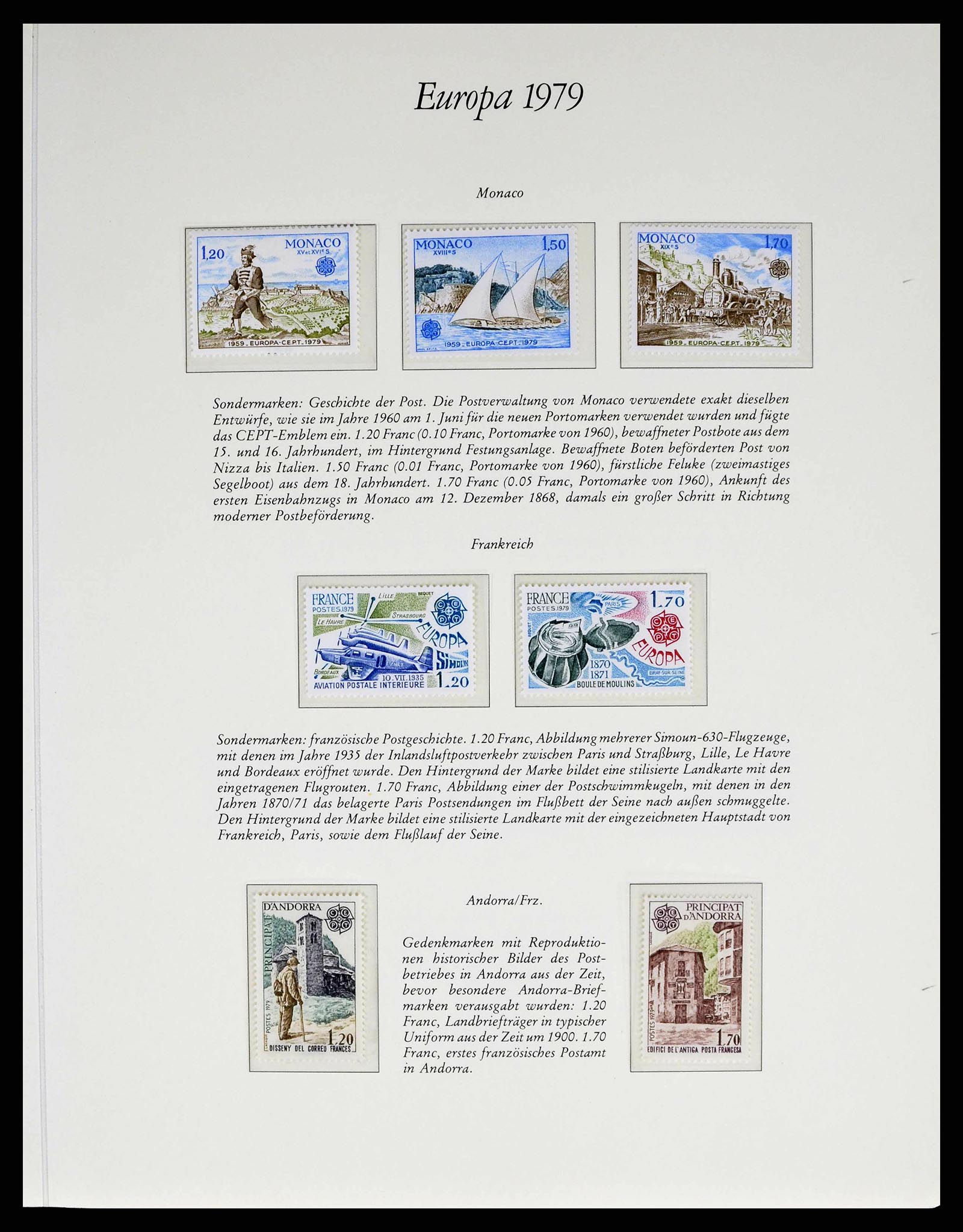 38403 0001 - Stamp collection 38403 Europa Cept 1979-2006.