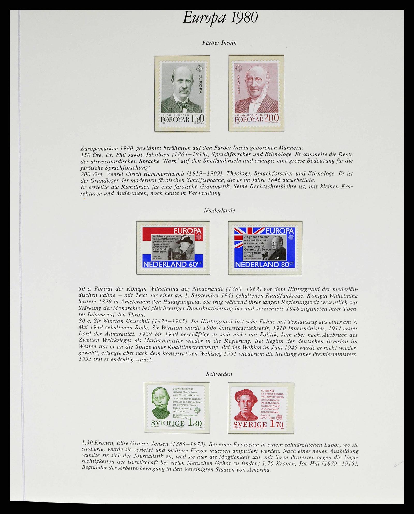 38403 0026 - Postzegelverzameling 38403 Europa Cept 1979-2006.
