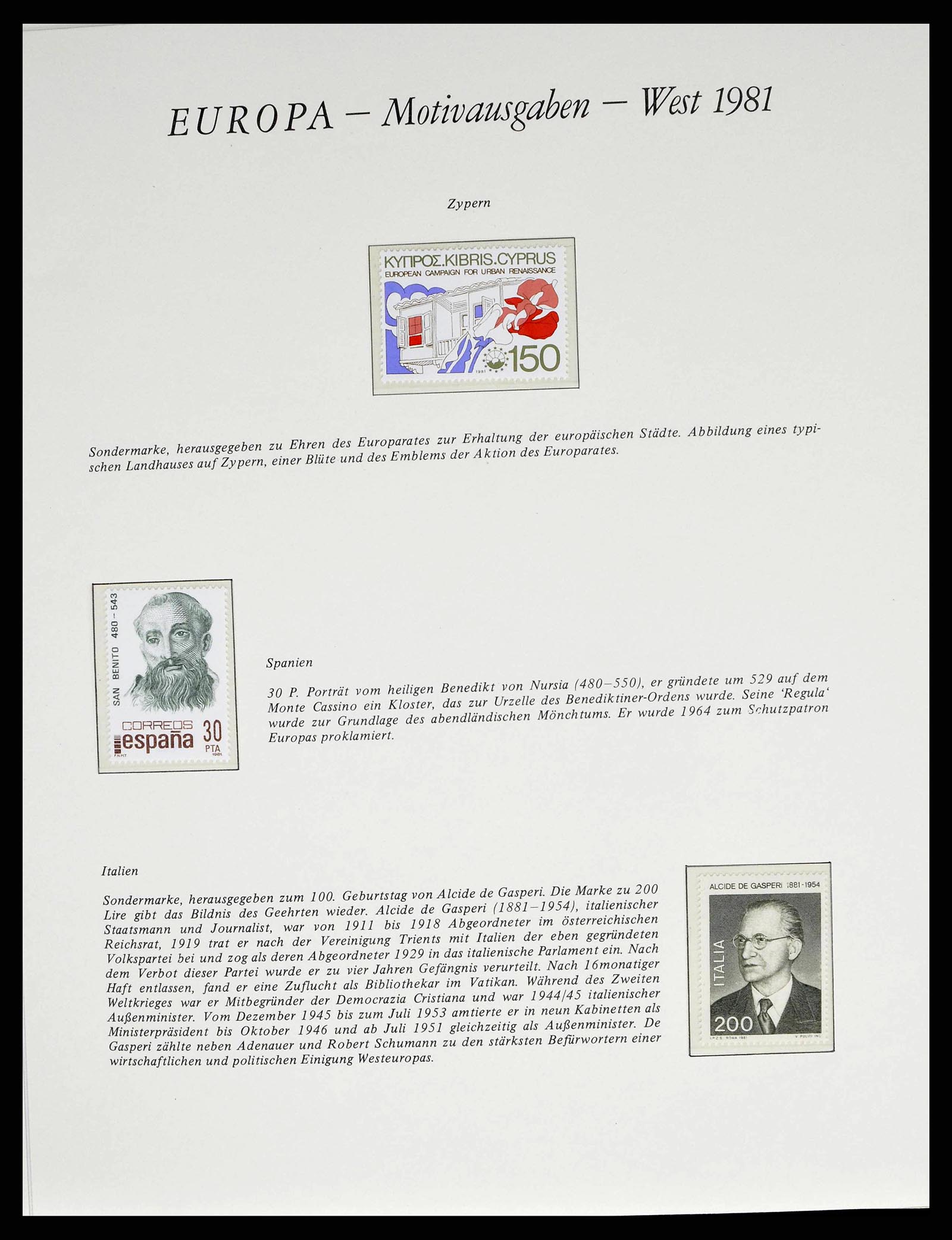 38403 0059 - Postzegelverzameling 38403 Europa Cept 1979-2006.