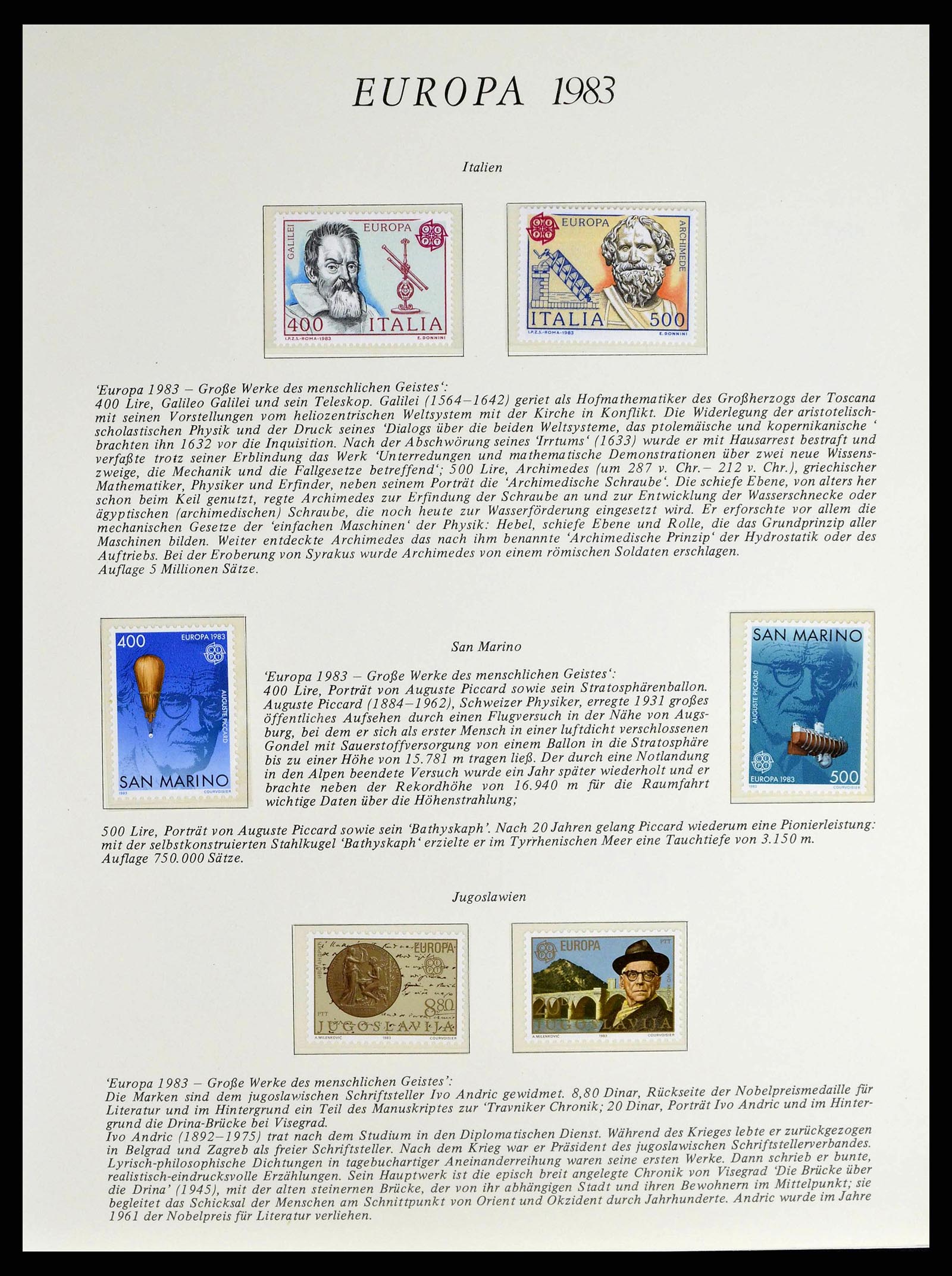 38403 0095 - Postzegelverzameling 38403 Europa Cept 1979-2006.