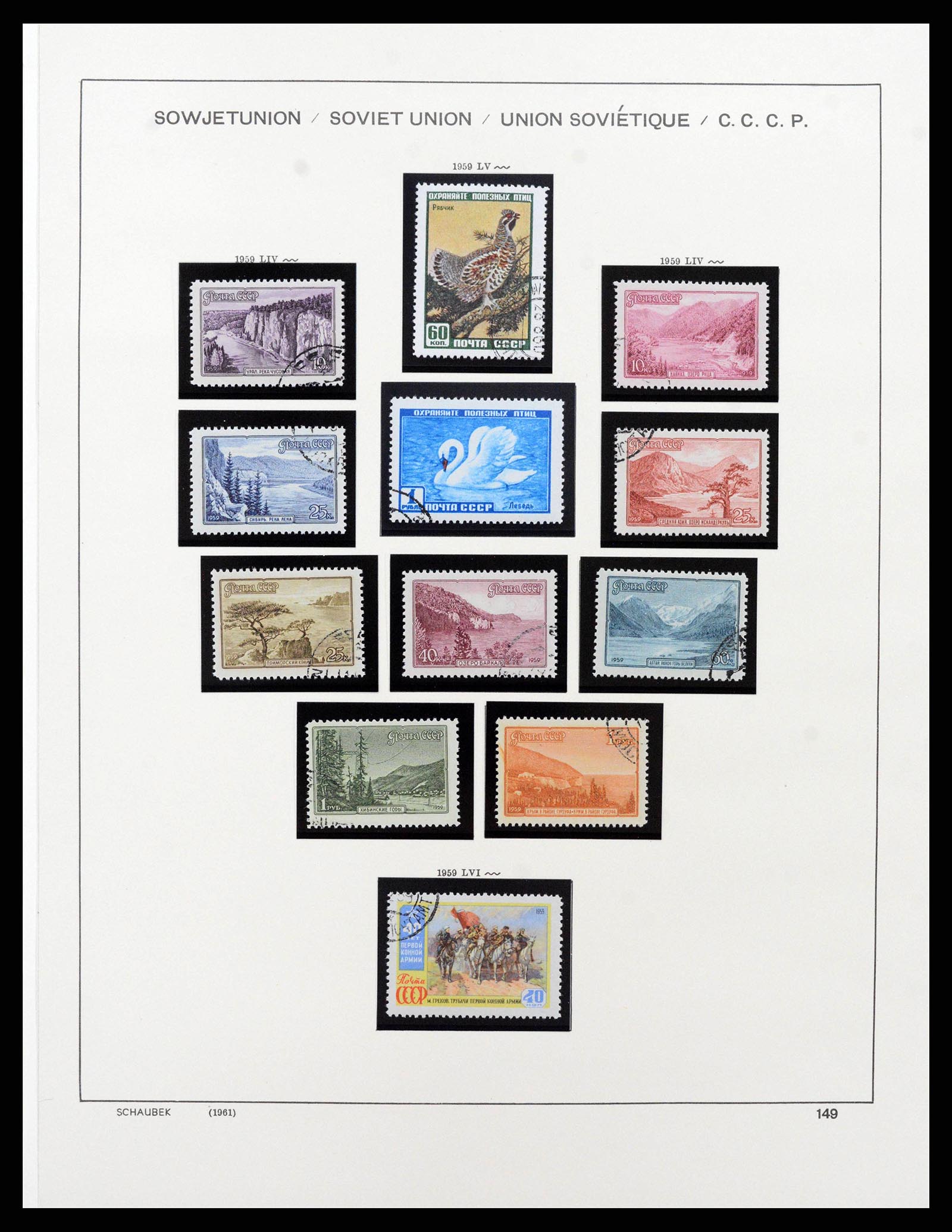 38404 0011 - Postzegelverzameling 38404 Rusland 1958-2004.