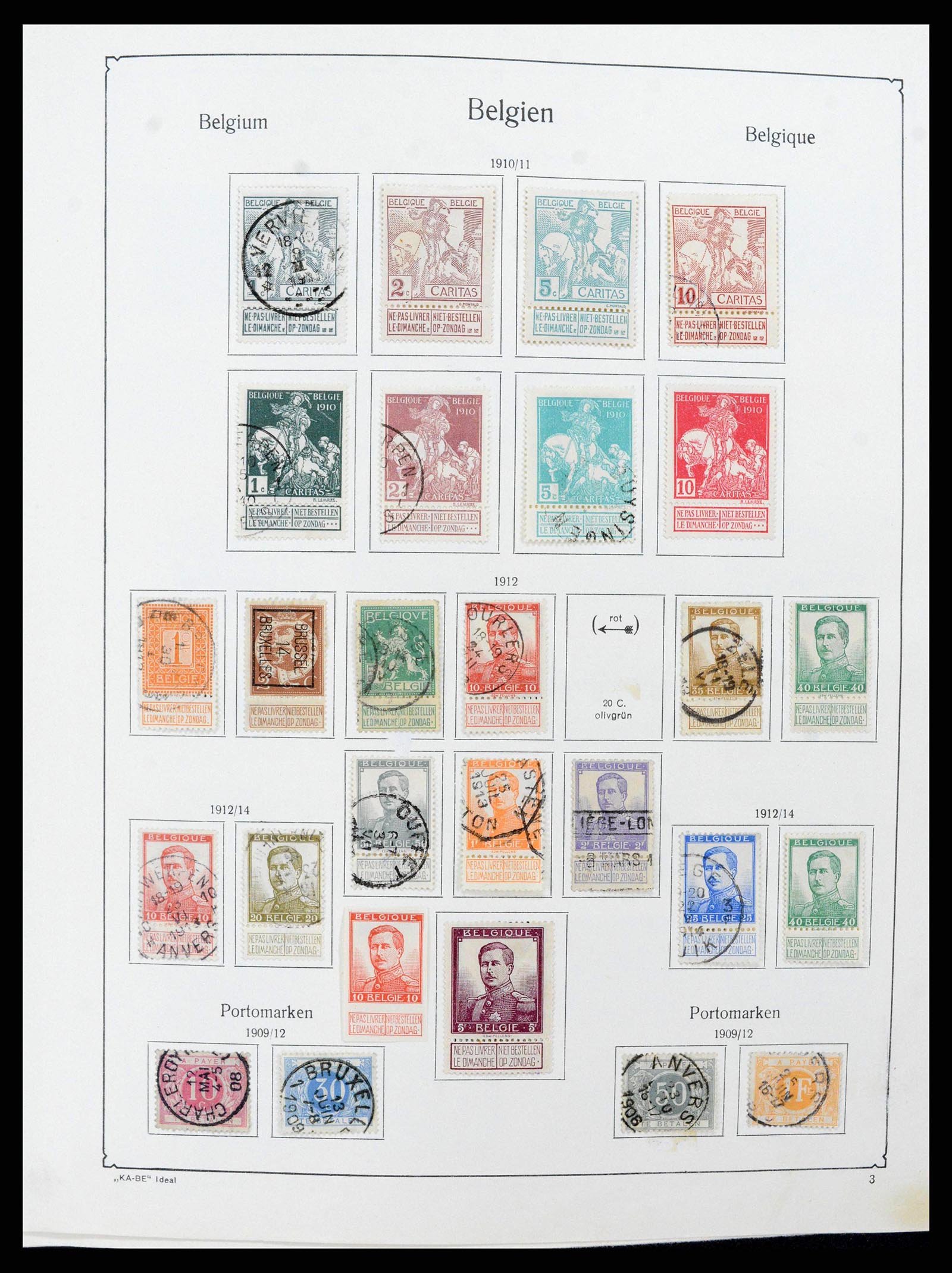 38409 0003 - Postzegelverzameling 38409 België 1849-1969.
