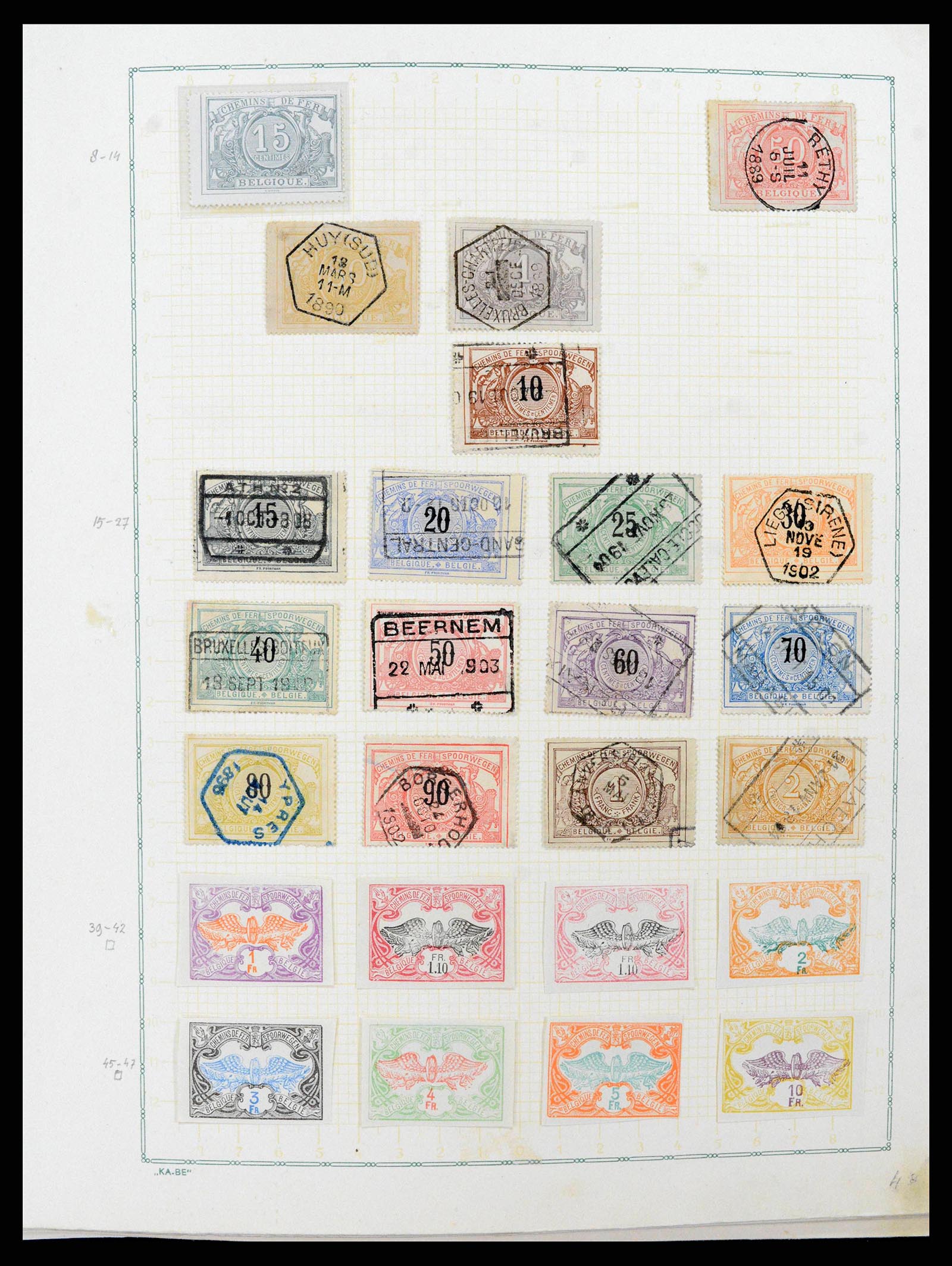 38409 0005 - Postzegelverzameling 38409 België 1849-1969.