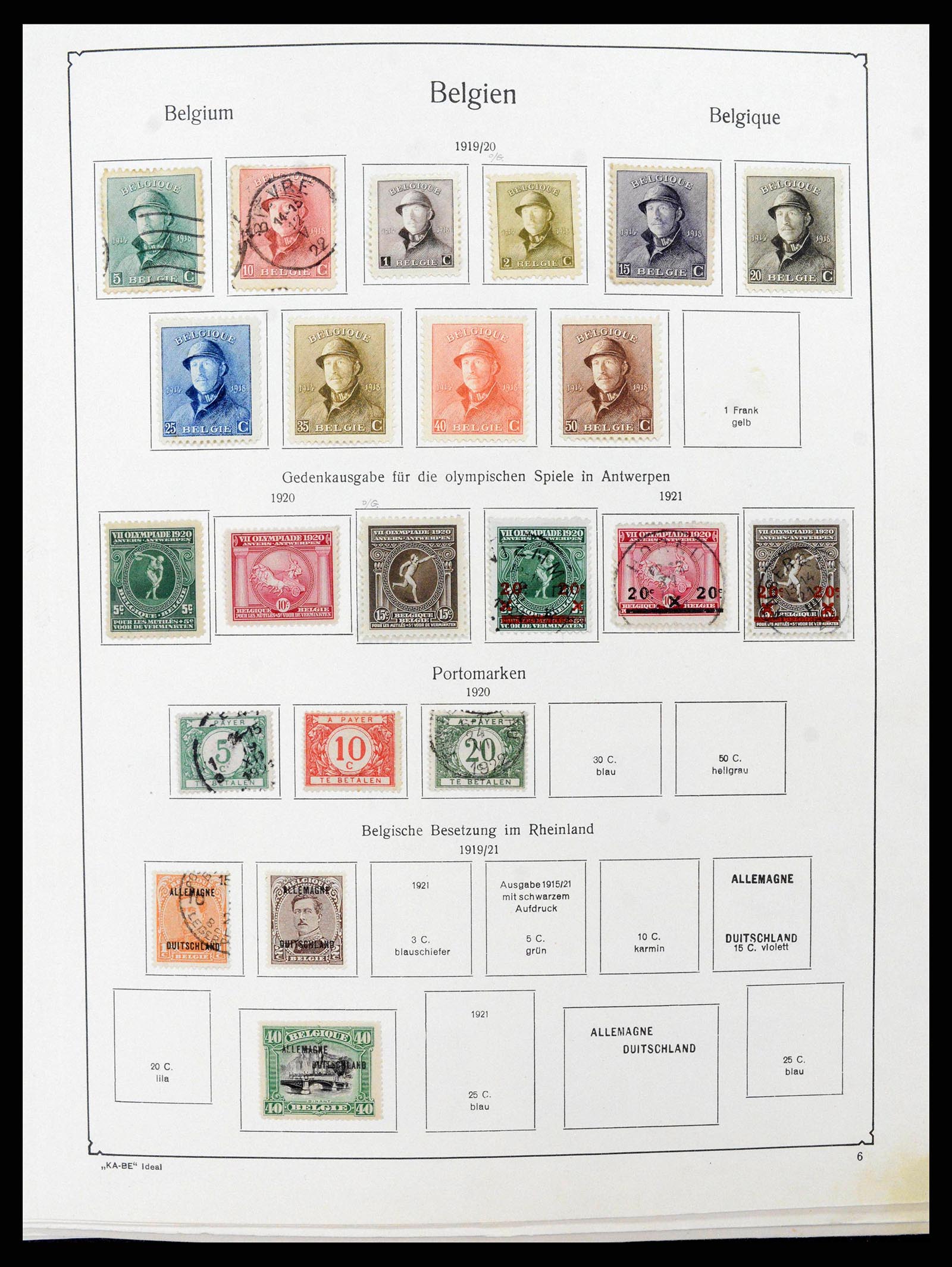 38409 0007 - Postzegelverzameling 38409 België 1849-1969.