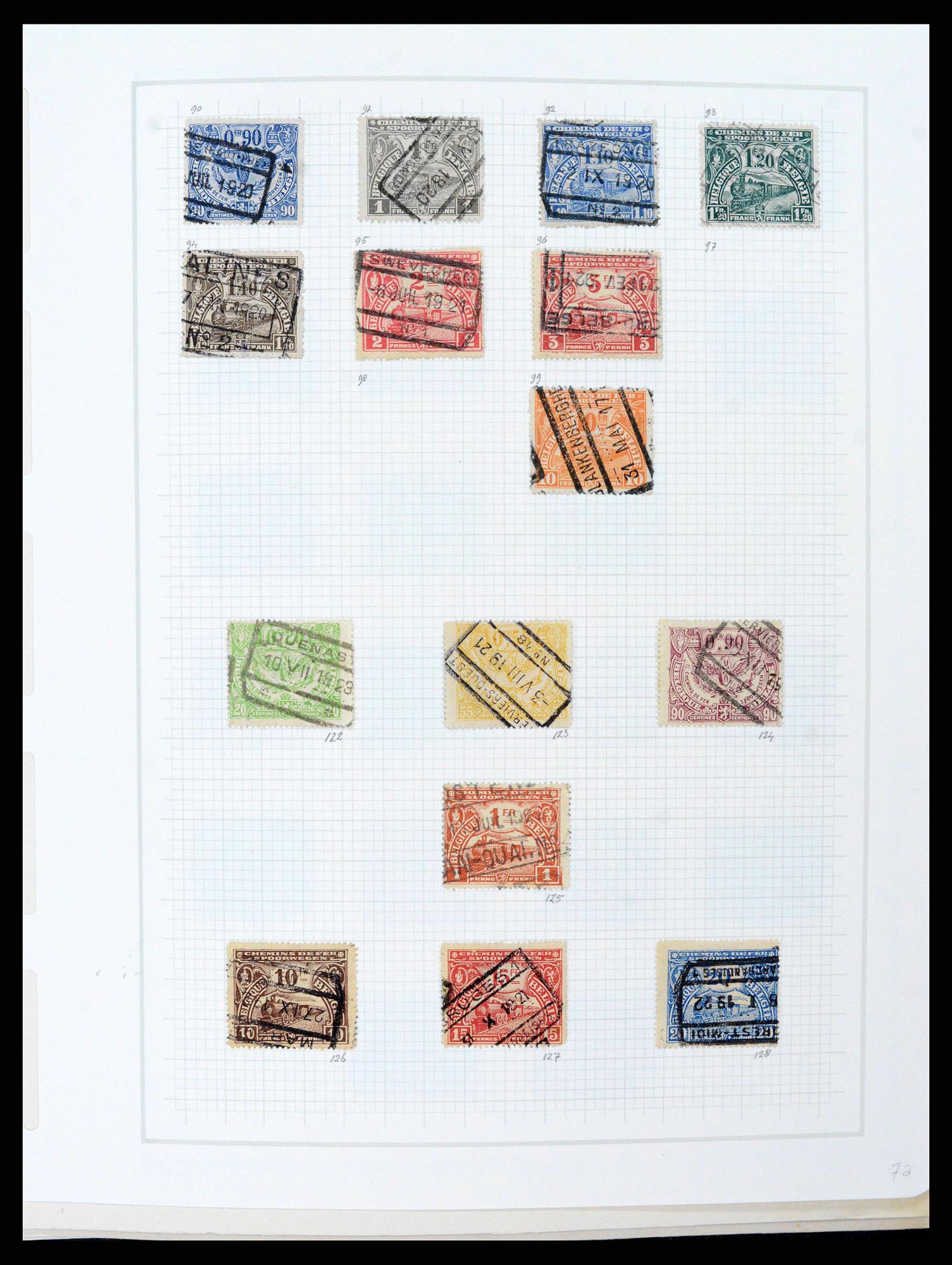 38409 0009 - Postzegelverzameling 38409 België 1849-1969.