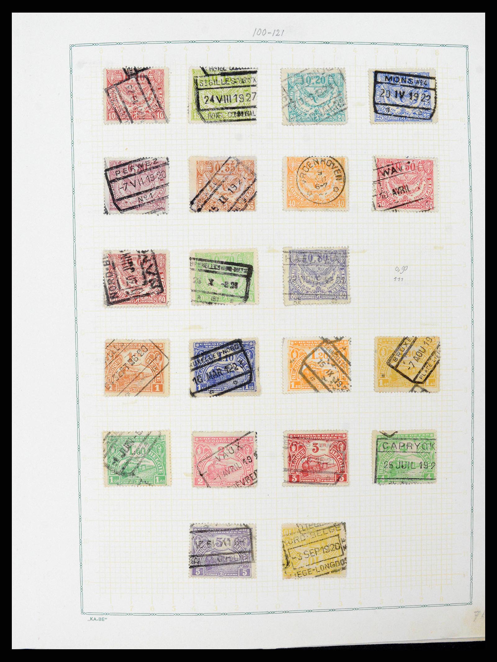 38409 0010 - Postzegelverzameling 38409 België 1849-1969.