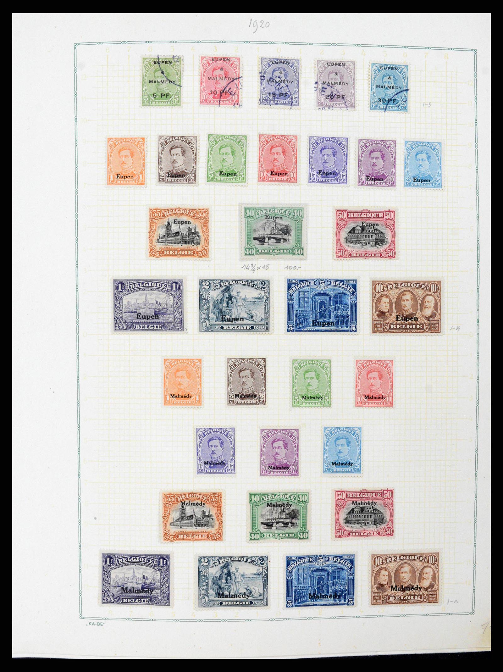 38409 0011 - Postzegelverzameling 38409 België 1849-1969.