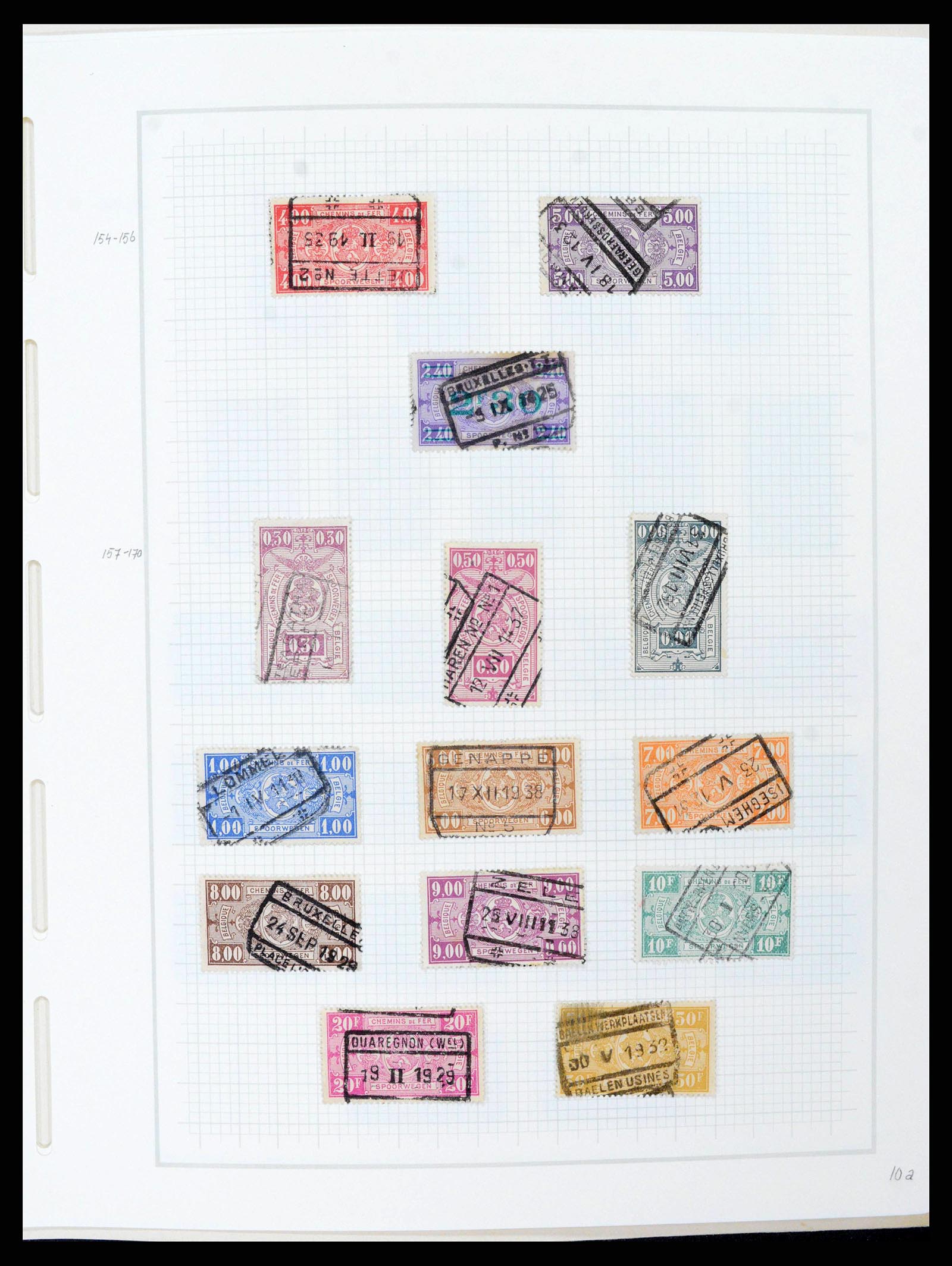 38409 0014 - Postzegelverzameling 38409 België 1849-1969.