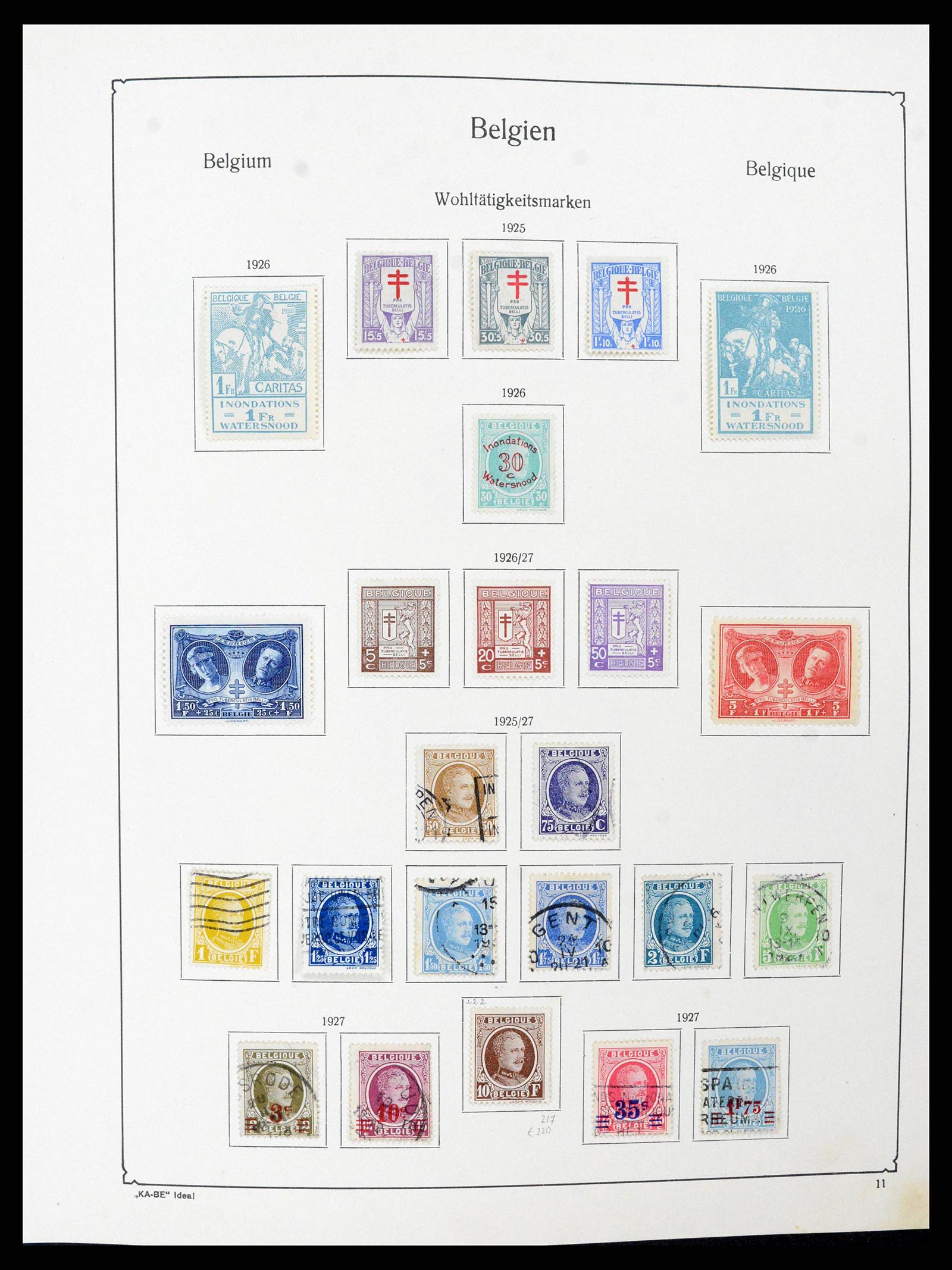 38409 0017 - Postzegelverzameling 38409 België 1849-1969.
