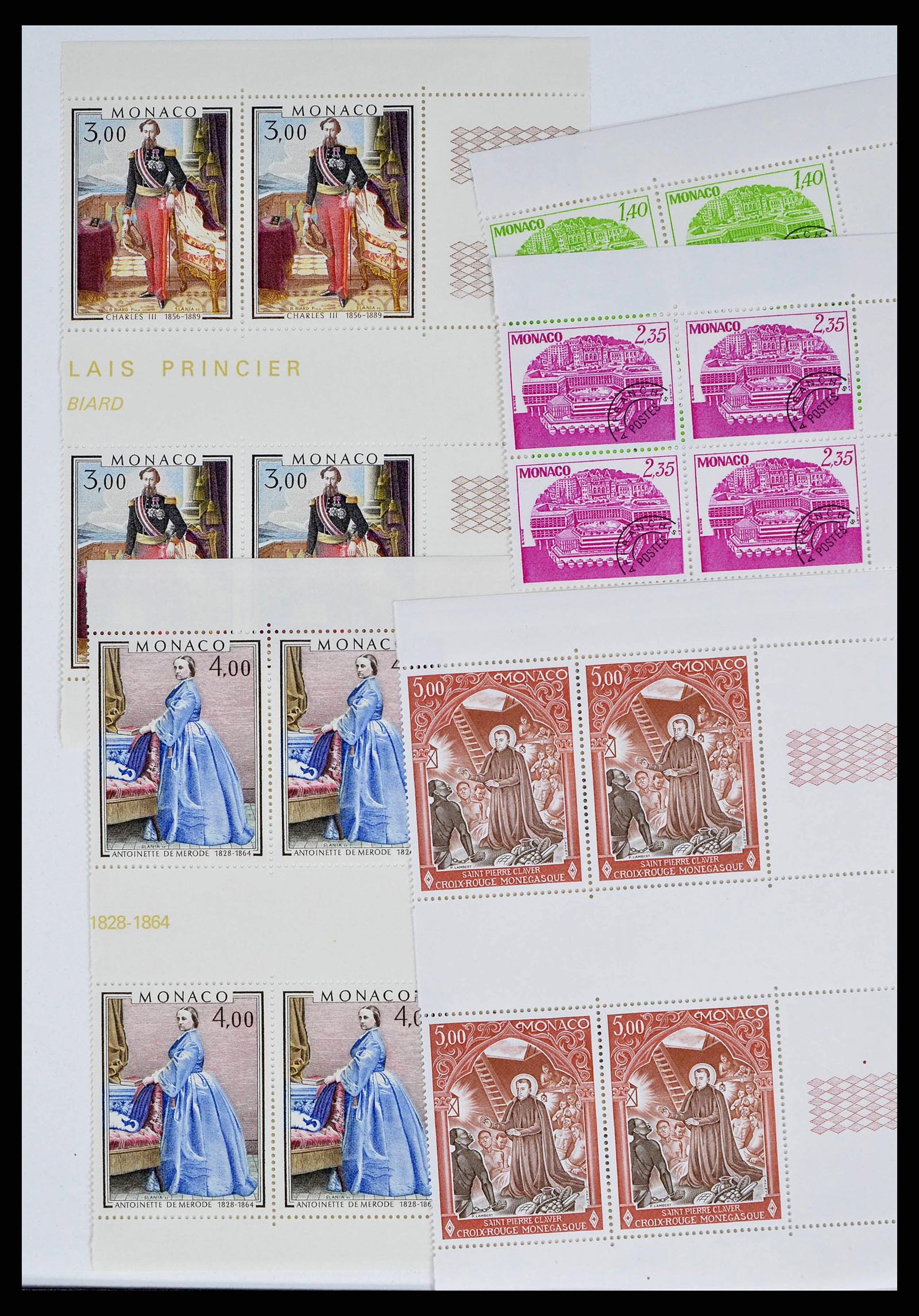 38411 0005 - Postzegelverzameling 38411 Monaco jaren 50/70.