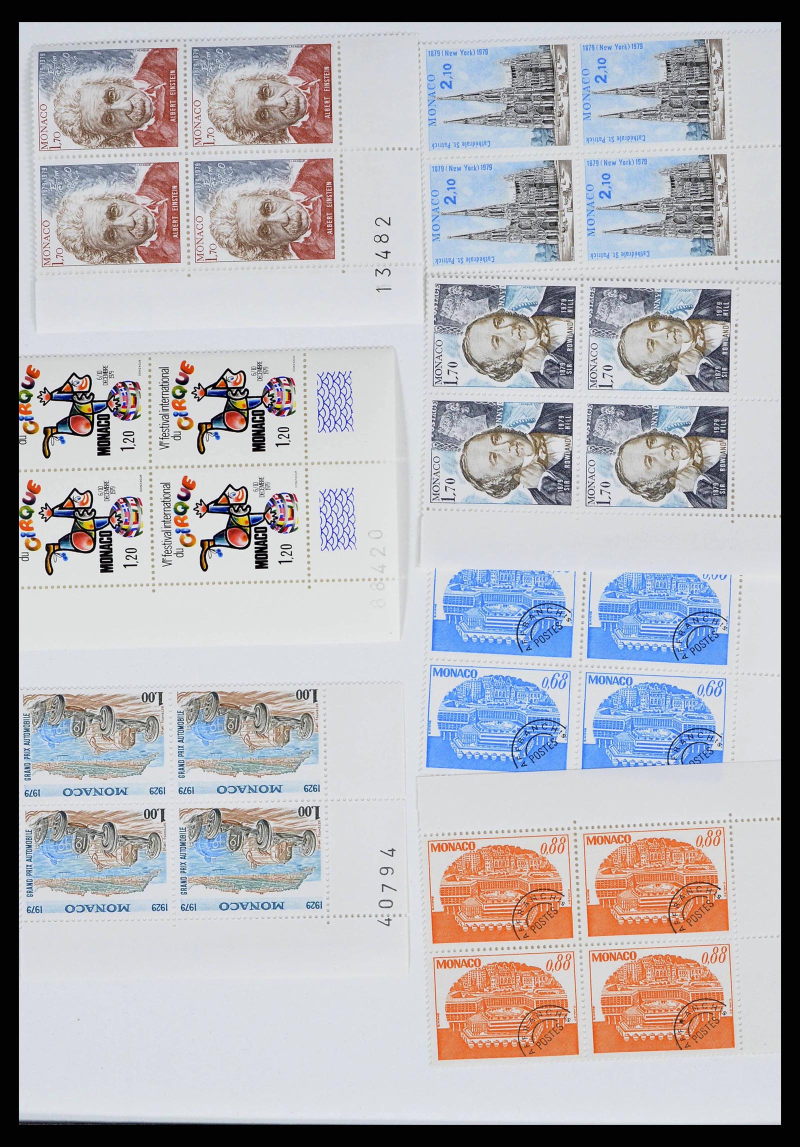 38411 0006 - Postzegelverzameling 38411 Monaco jaren 50/70.
