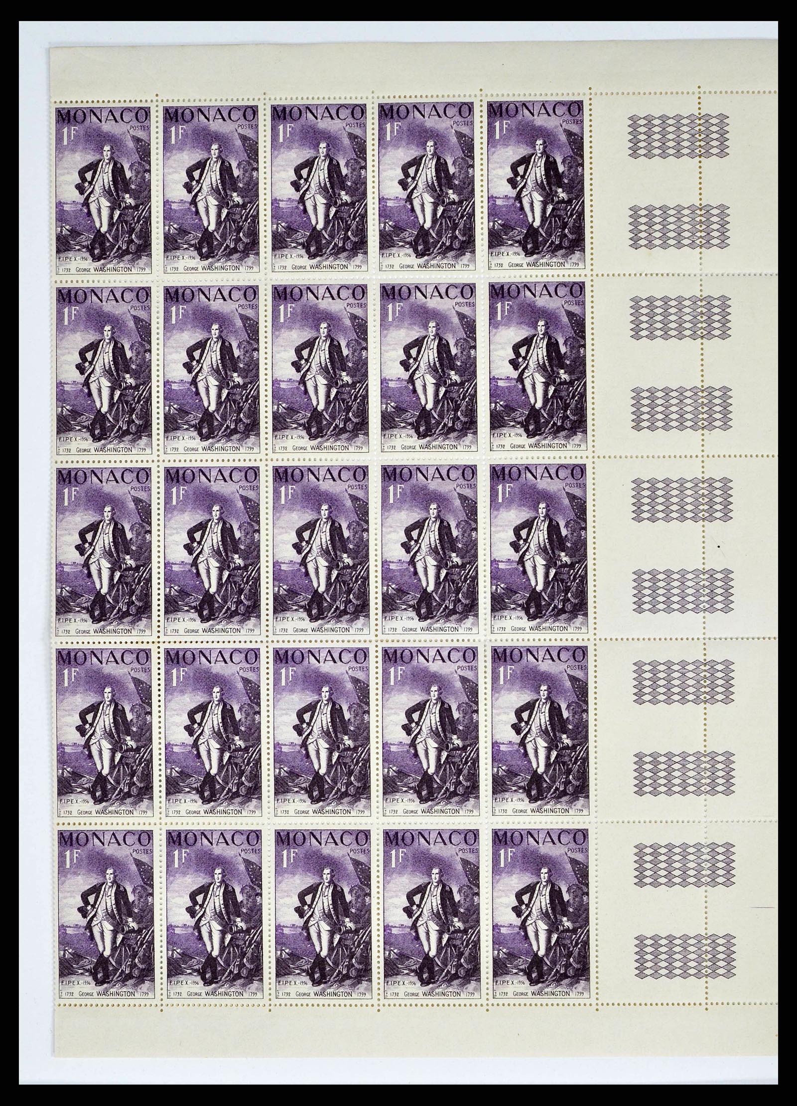 38411 0012 - Postzegelverzameling 38411 Monaco jaren 50/70.