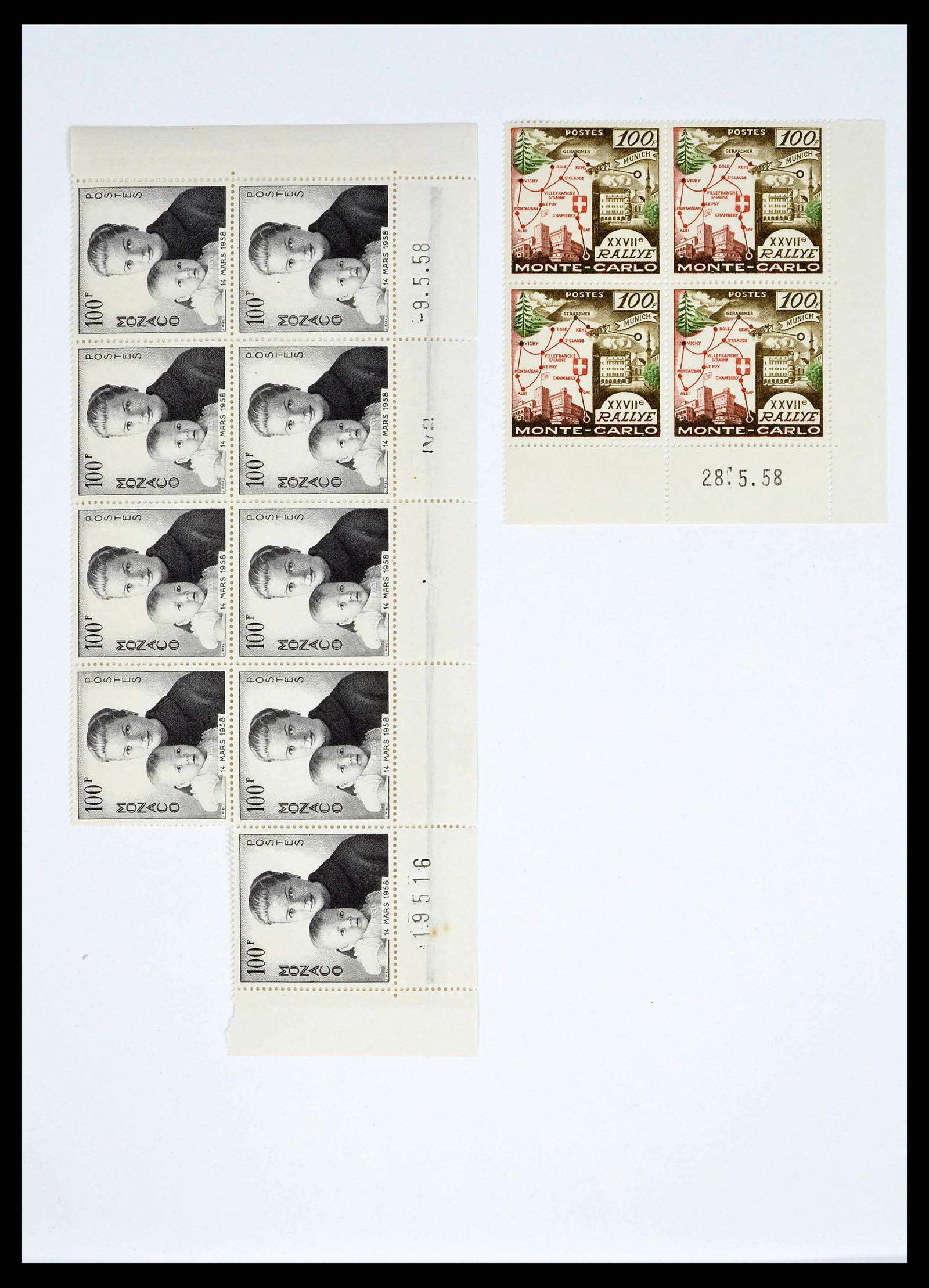 38411 0013 - Postzegelverzameling 38411 Monaco jaren 50/70.