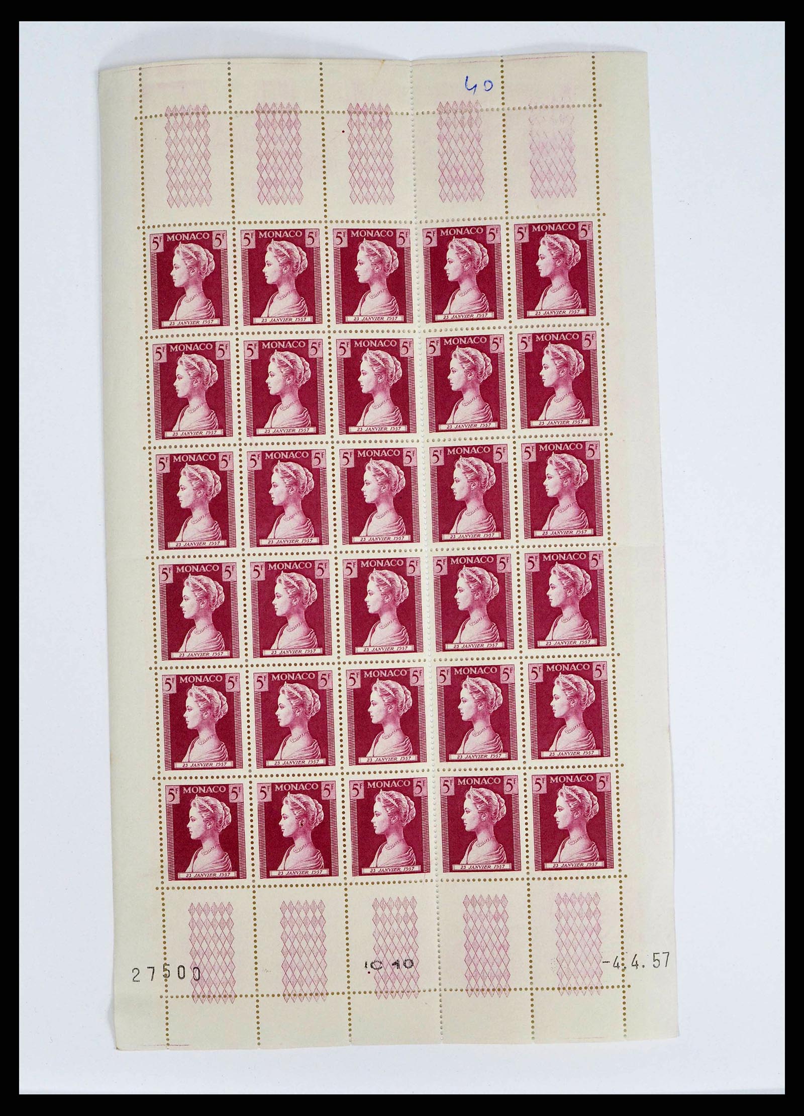 38411 0015 - Postzegelverzameling 38411 Monaco jaren 50/70.