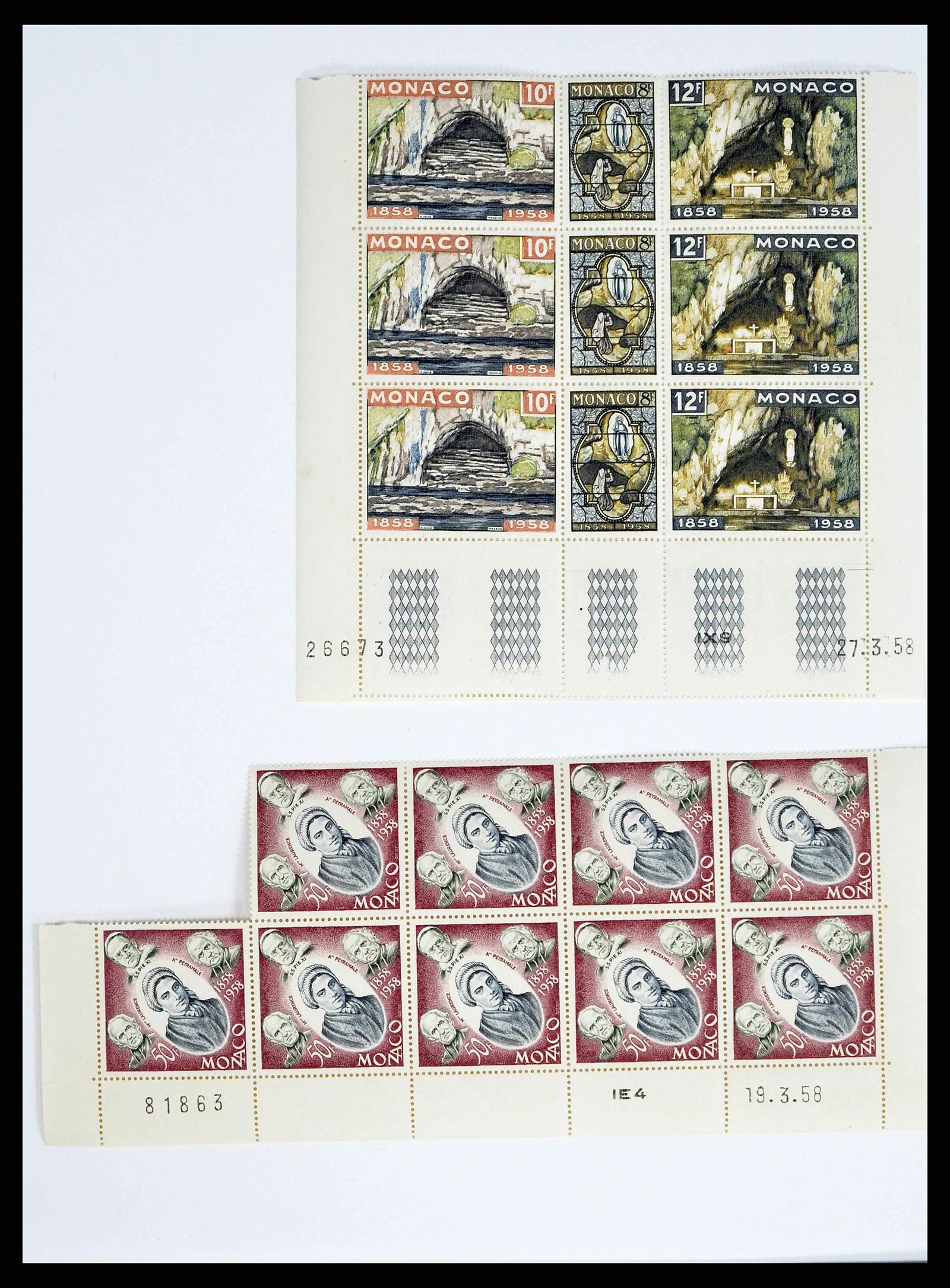 38411 0019 - Postzegelverzameling 38411 Monaco jaren 50/70.