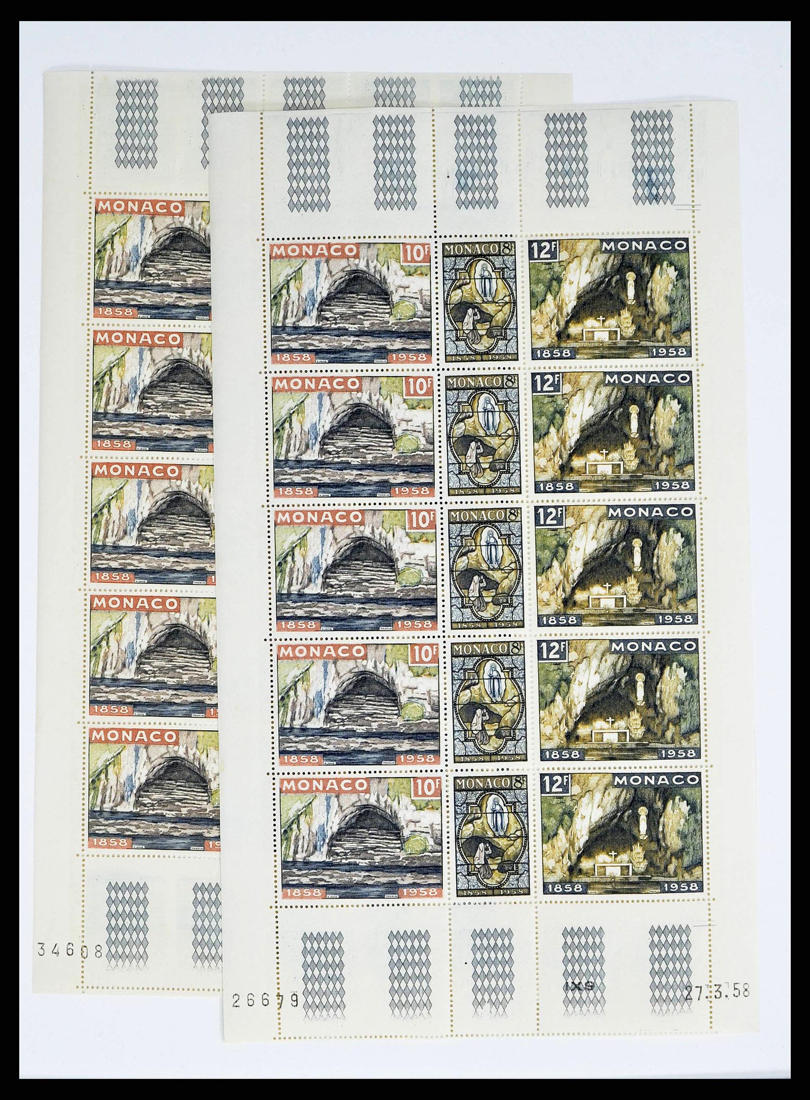 38411 0020 - Postzegelverzameling 38411 Monaco jaren 50/70.