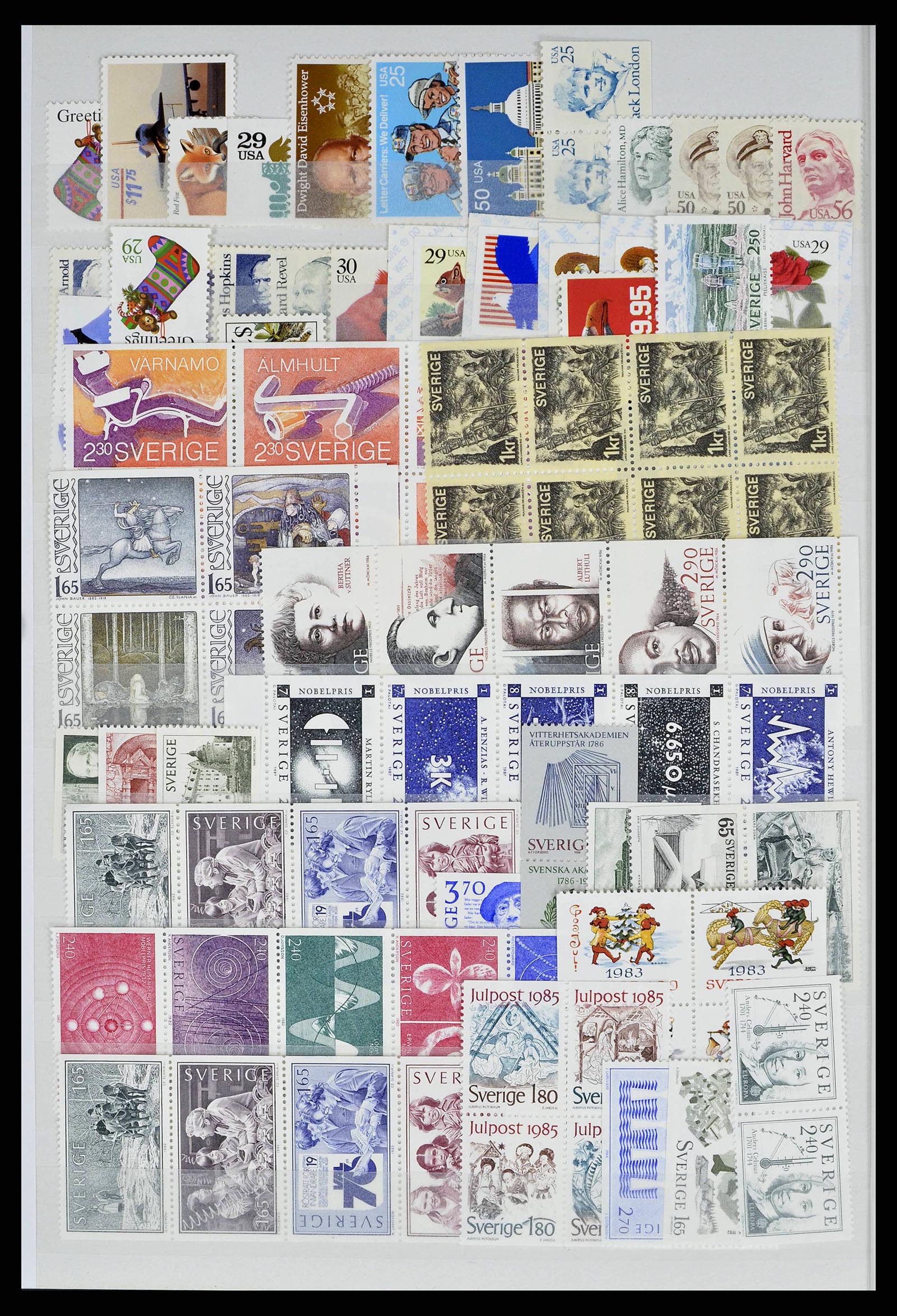 38415 0011 - Postzegelverzameling 38415 Wereld postfris t/m 2021!