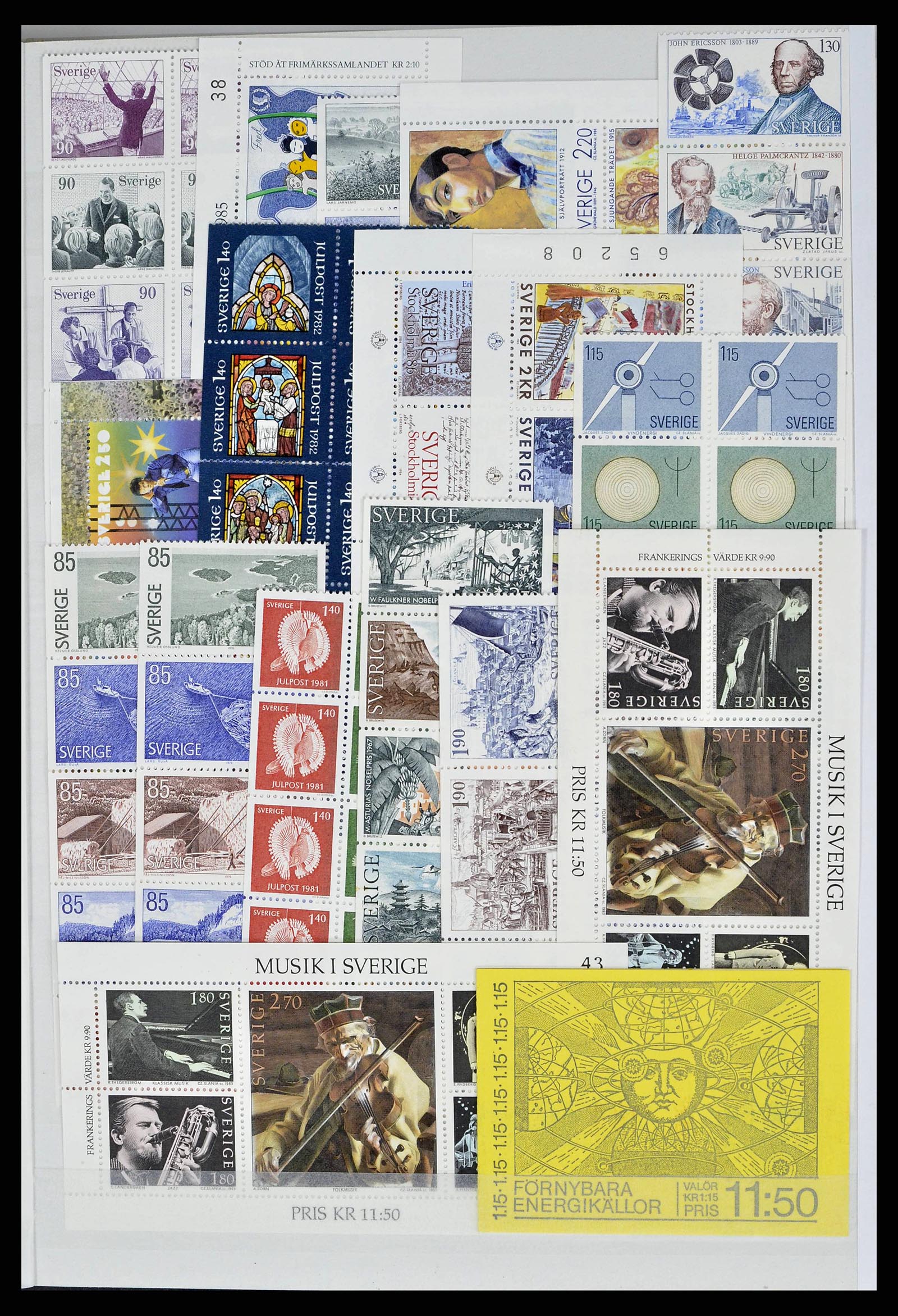 38415 0012 - Postzegelverzameling 38415 Wereld postfris t/m 2021!