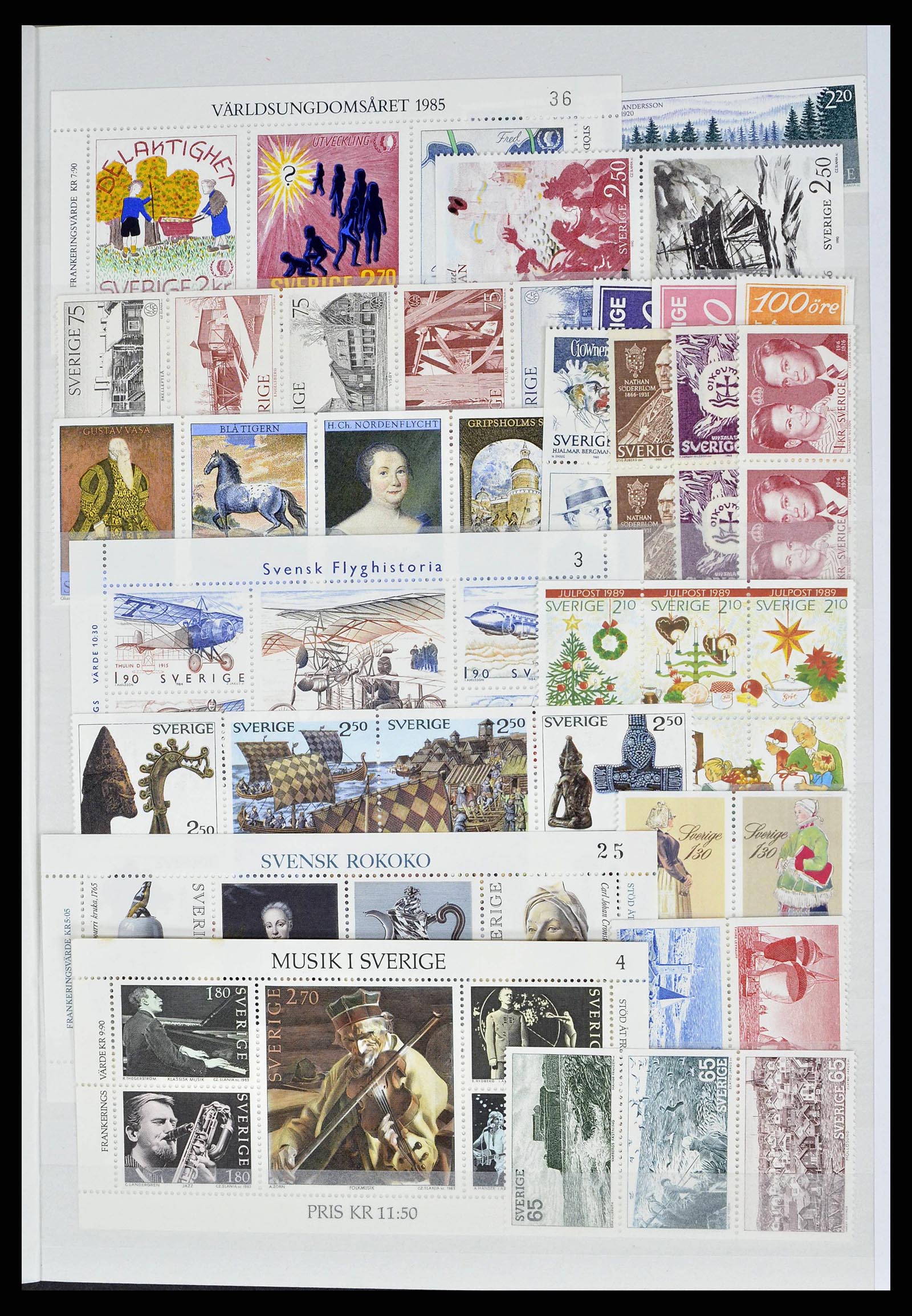 38415 0016 - Postzegelverzameling 38415 Wereld postfris t/m 2021!