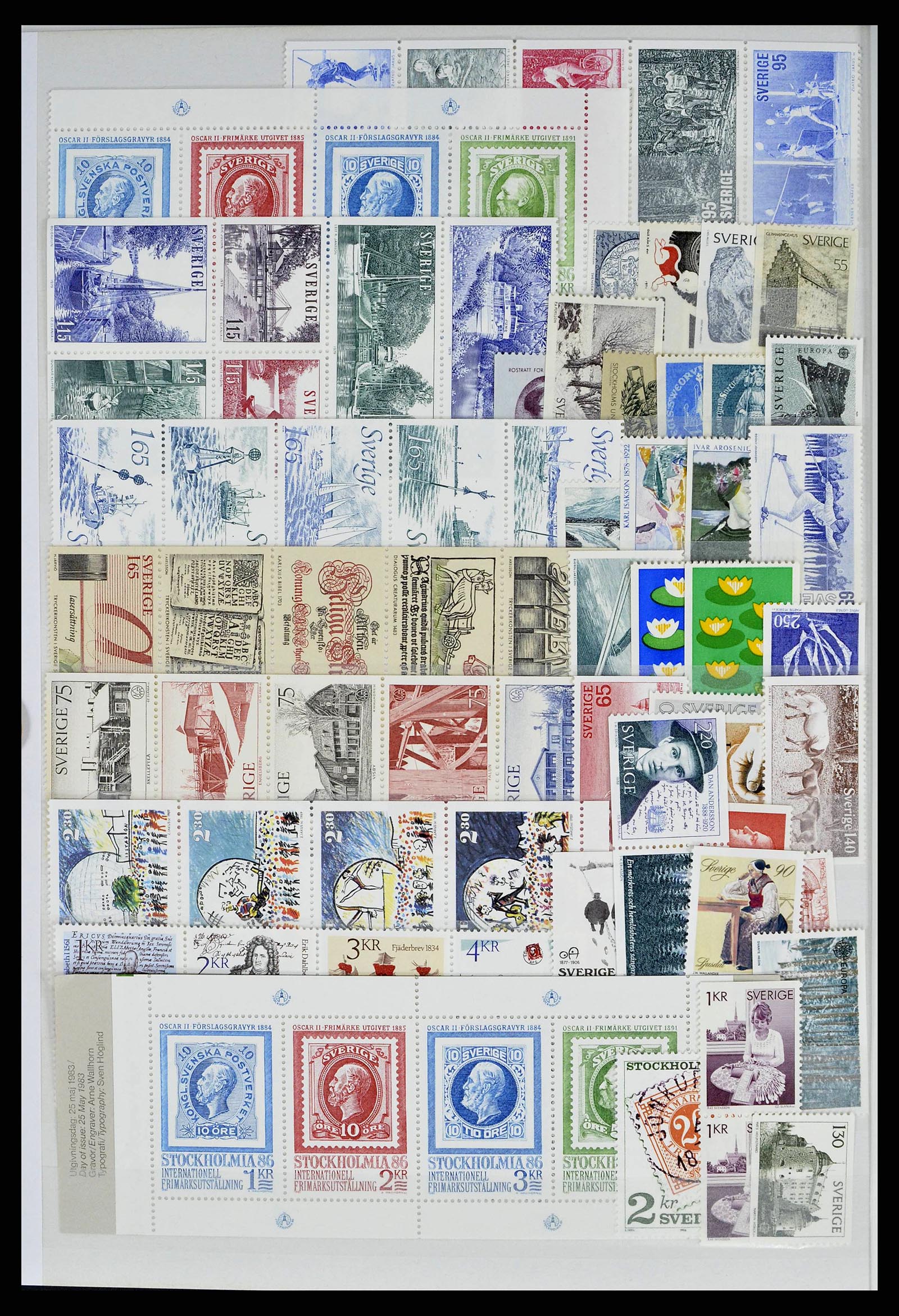 38415 0017 - Postzegelverzameling 38415 Wereld postfris t/m 2021!
