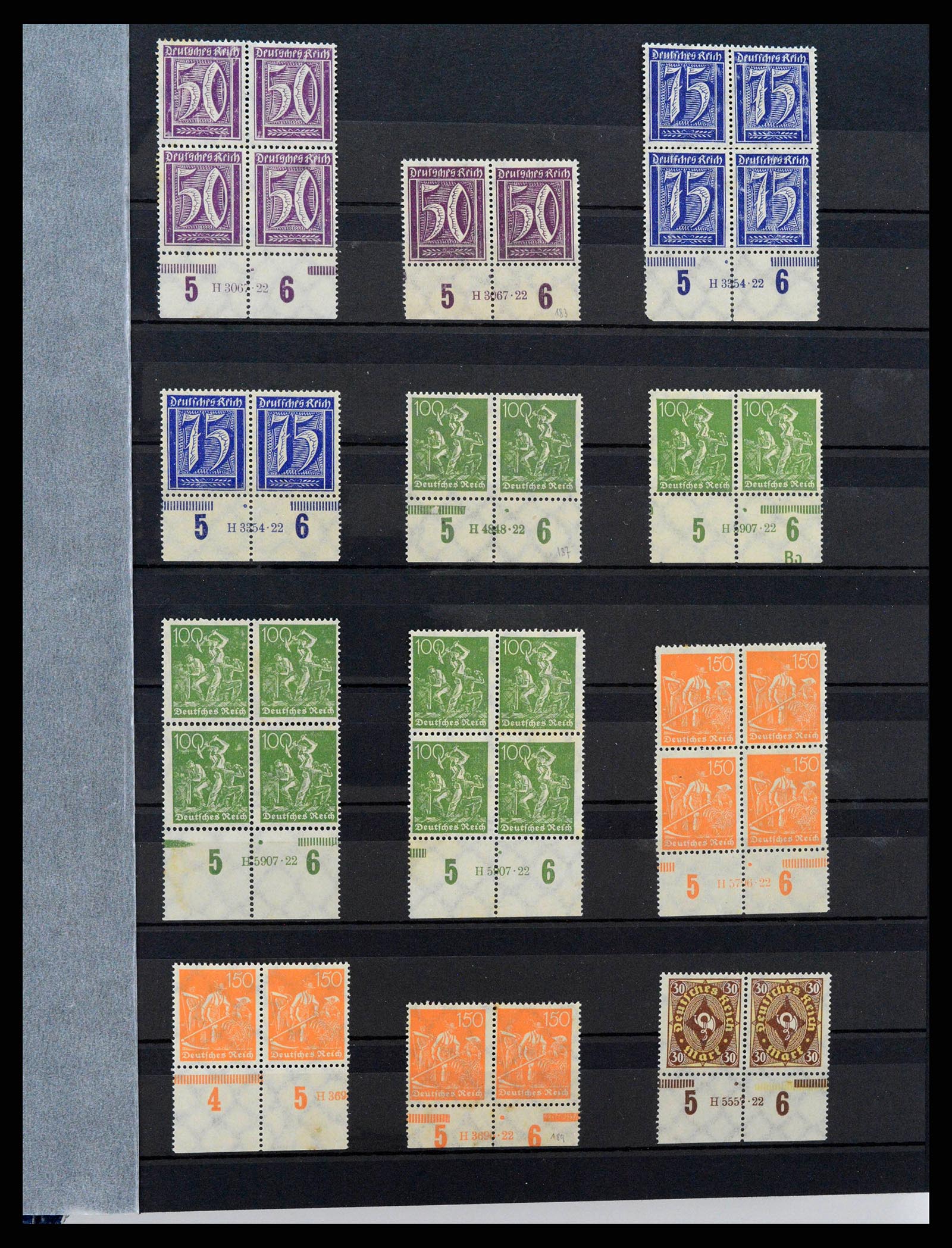 38417 0002 - Stamp collection 38417 German Reich infla 1922-1923.