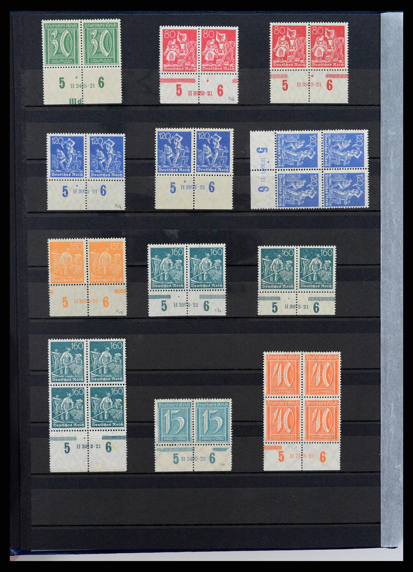 38417 0003 - Stamp collection 38417 German Reich infla 1922-1923.