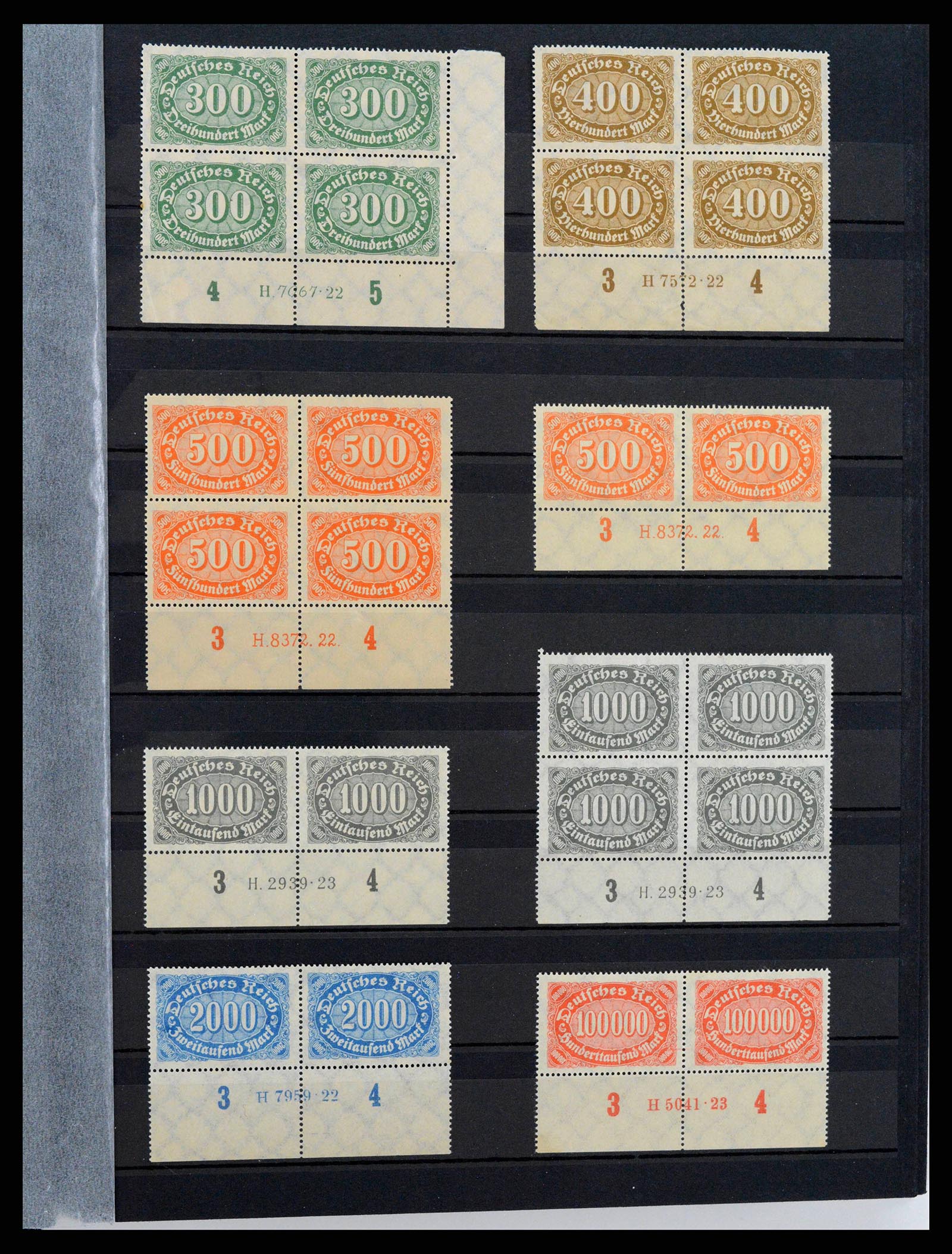 38417 0006 - Stamp collection 38417 German Reich infla 1922-1923.