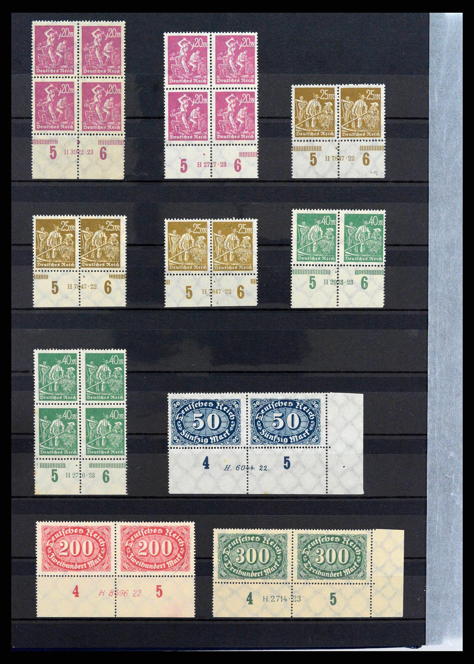 38417 0007 - Stamp collection 38417 German Reich infla 1922-1923.